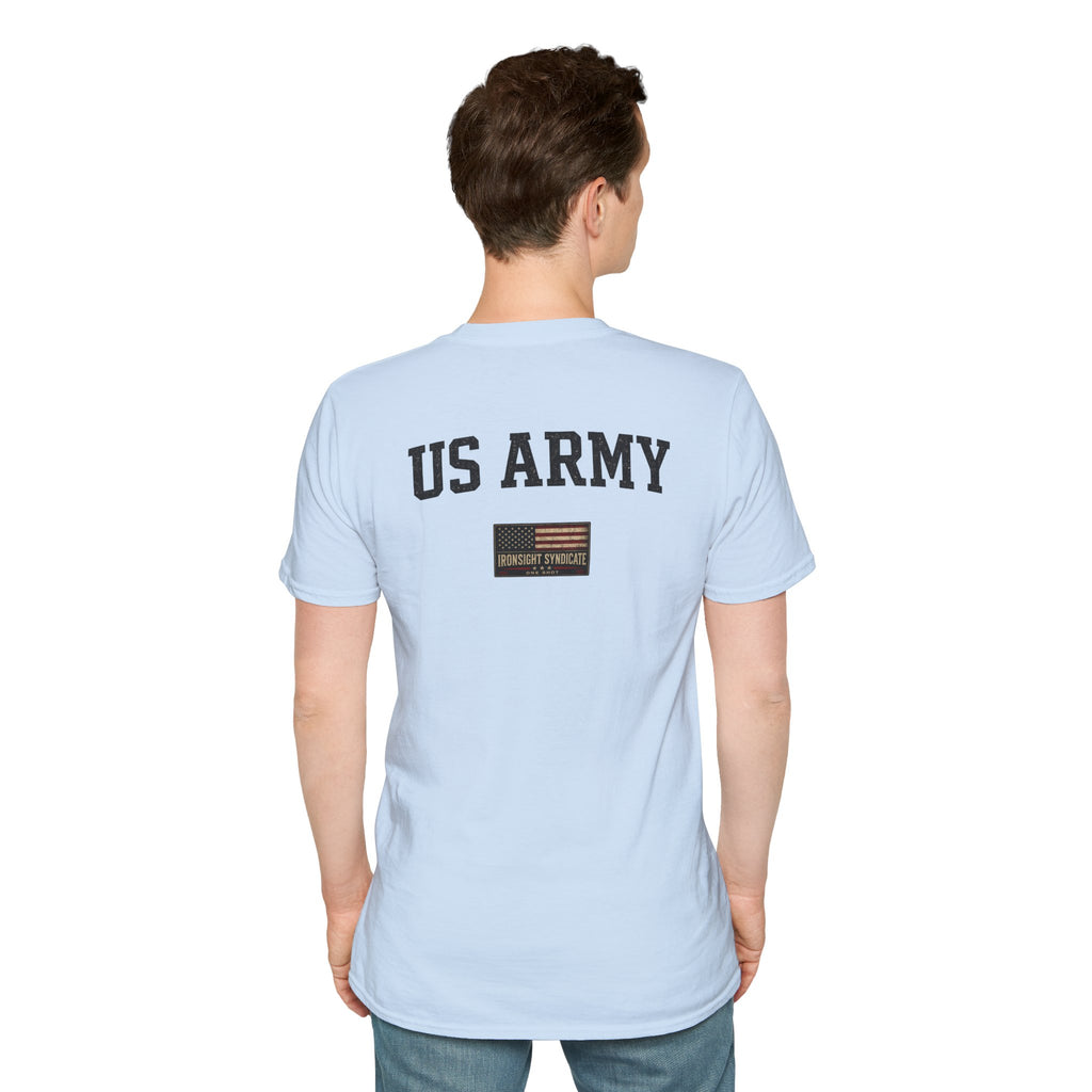 Fort Benning Athletic Tee  Ironsight Syndicate | Patriotic Military Graphic Tee for Veterans & Patriots, Adult (13 and up), unisex