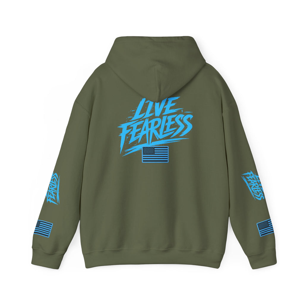 Live Fearless Hoodie | Premium Heavy Weight-Military-Inspired Patriotic Hoodie | Ironsight Syndicate