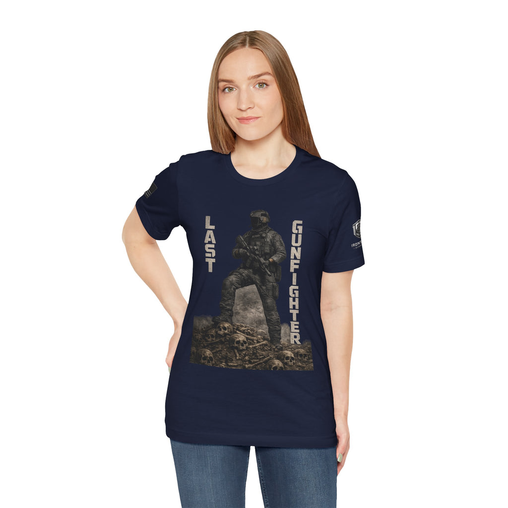 Last Gunfighter Infantry Inspired Patriotic T-Shirt | Ironsight Syndicate