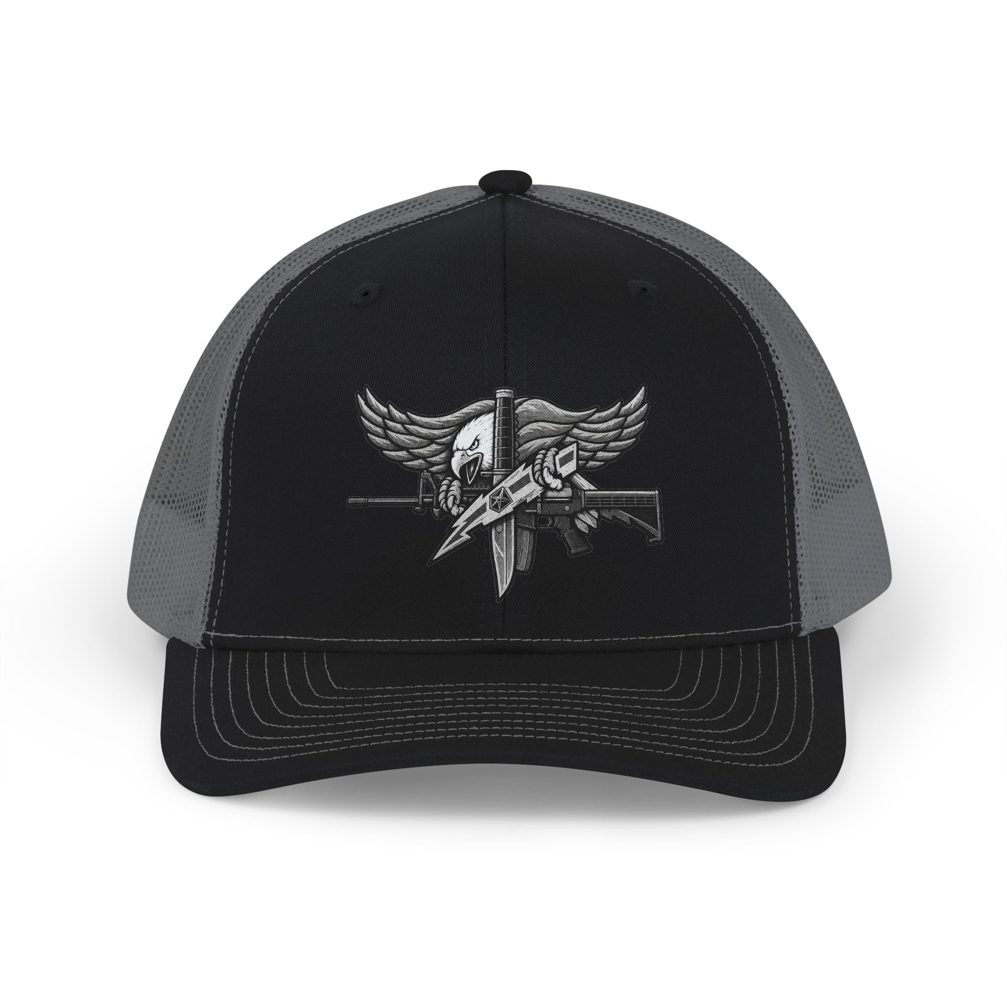 SWAT Operator Snapback Trucker Cap | Patriotic USA Snapback Mesh Cap for Veterans & Patriots