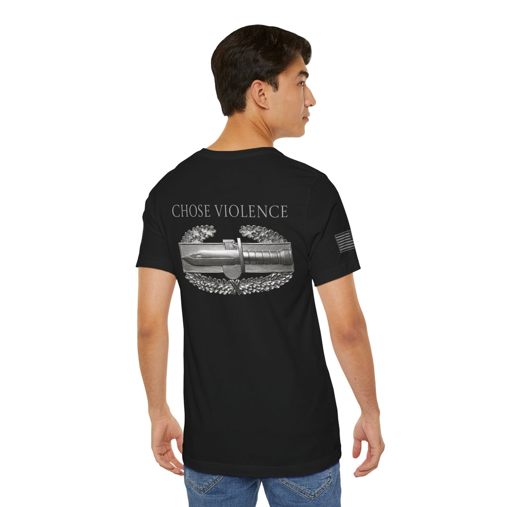 Combat Action Badge Choose Violence T-Shirt | Ironsight Syndicate