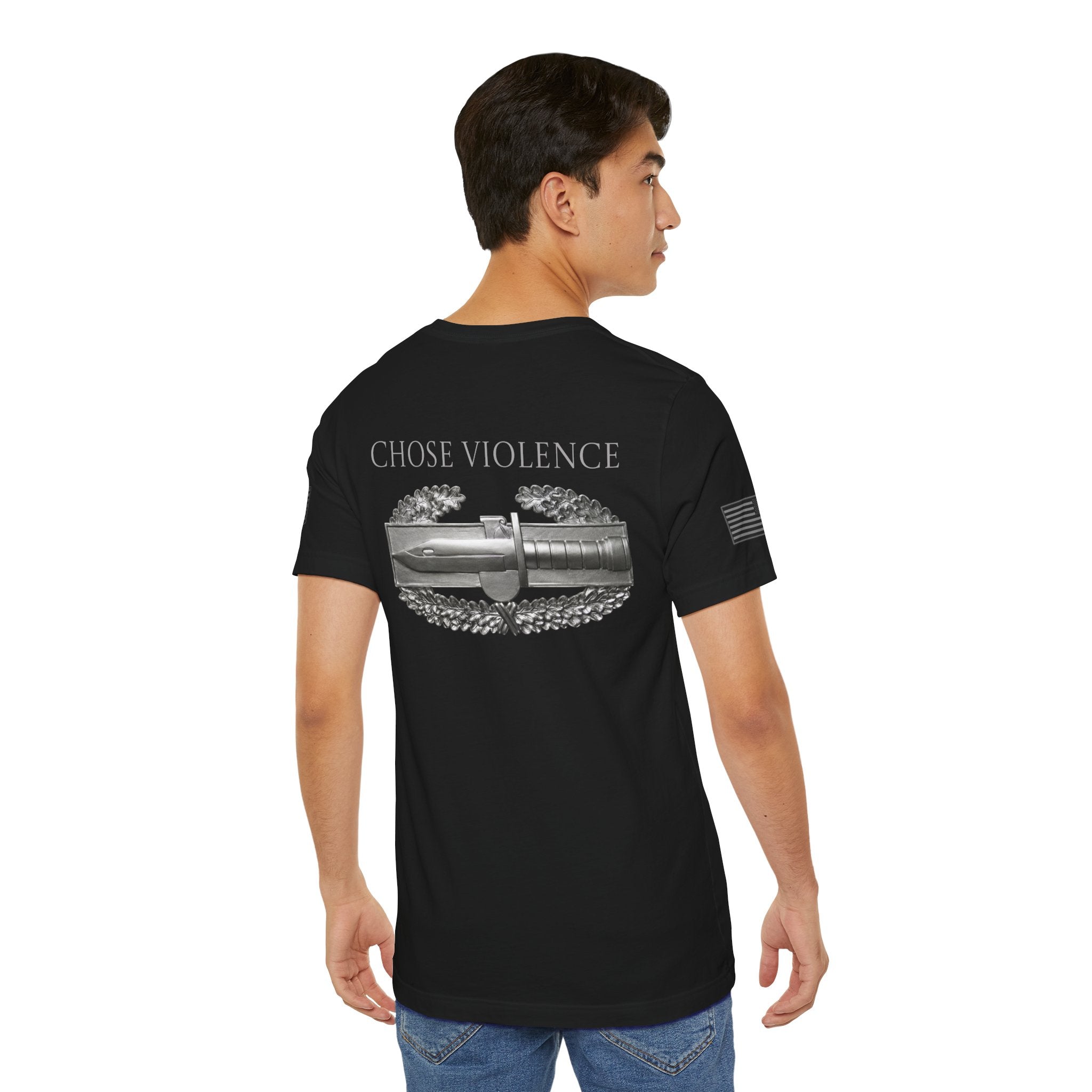 Combat Action Badge Choose Violence T-Shirt | Ironsight Syndicate