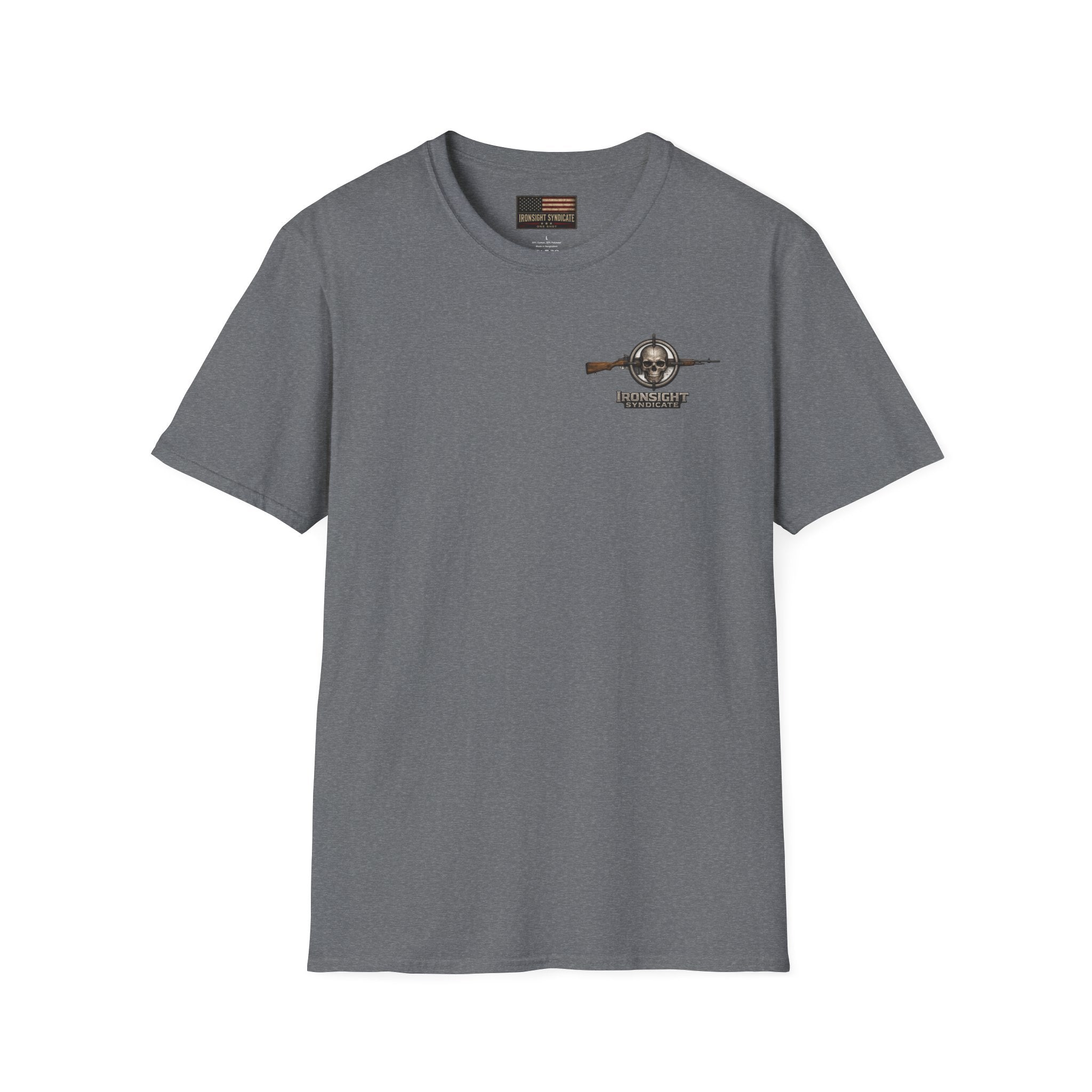 VA Knee injury claim is not service connected T-Shirt - Graphite Heather | Ironsight Syndicate