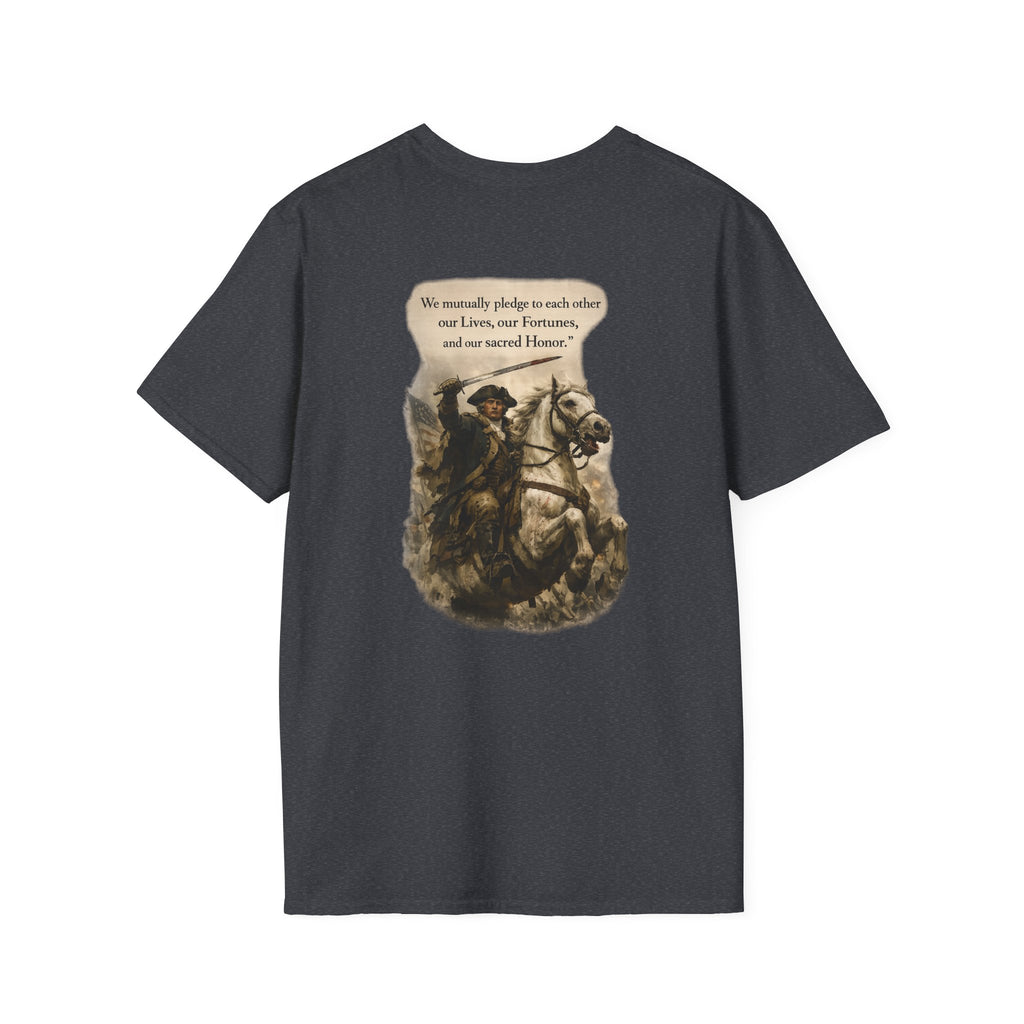July 4th George Washington T-Shirt | Patriotic Military Graphic Tee for Veterans & Patriots, Adult (13 and up), unisex