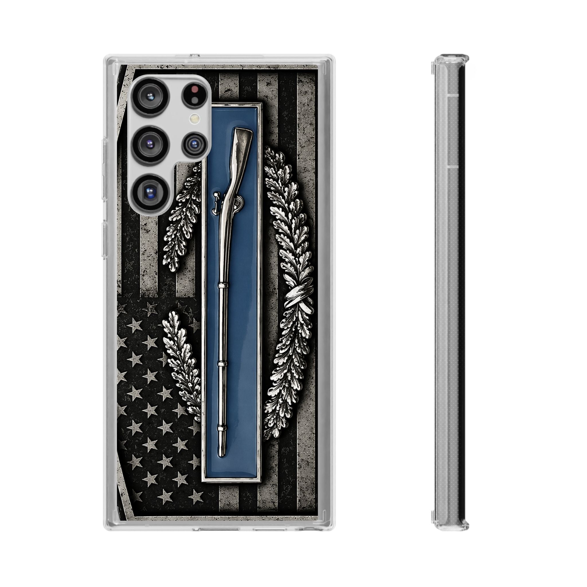 Combat Infantryman Badge Clear Impact-Resistant Phone Case