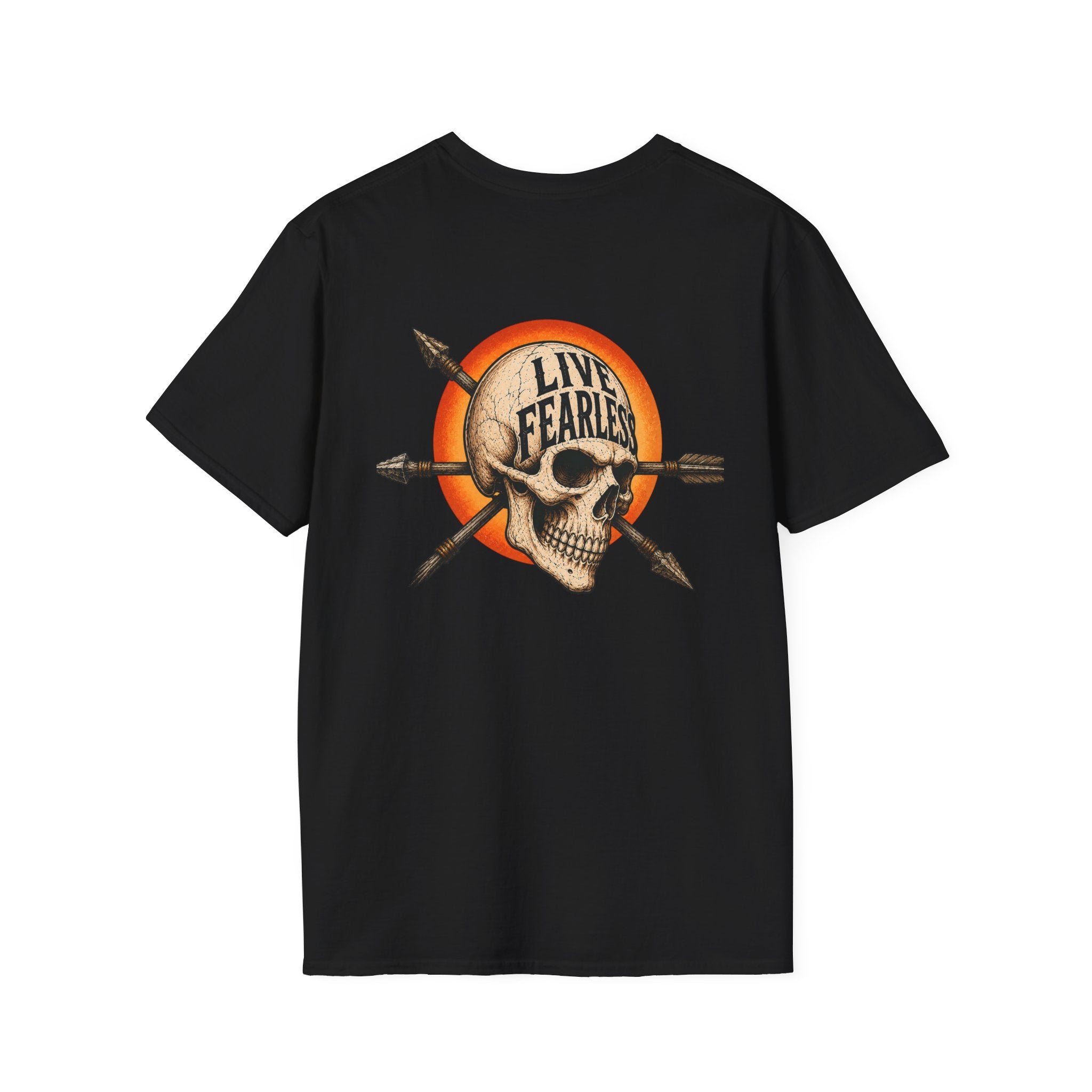 Live Fearless – Ancient Warrior Skull T-Shirt