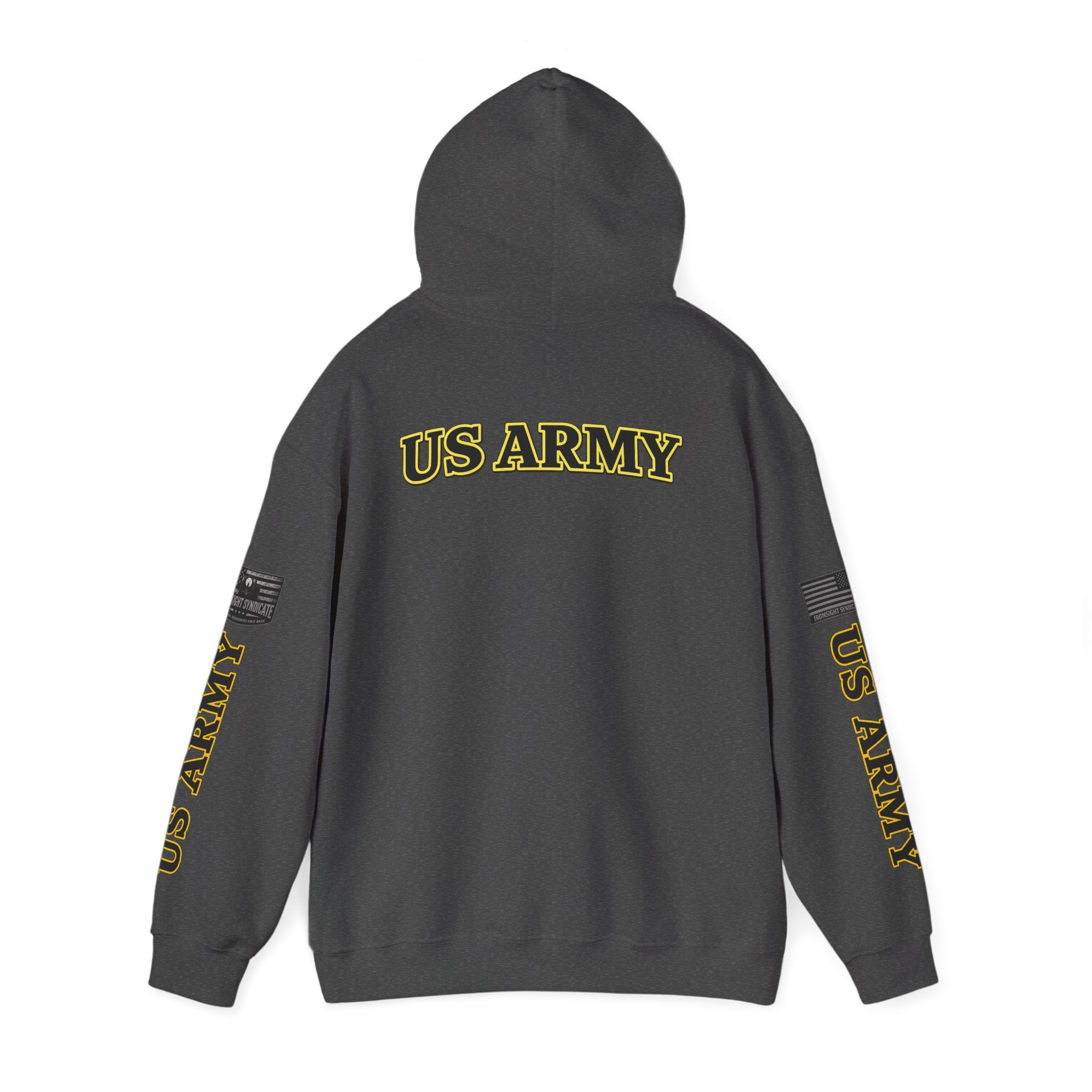 US Army Veteran Crest Graphic Hoodie – Premium Heavyweight Military Pride Sweatshirt