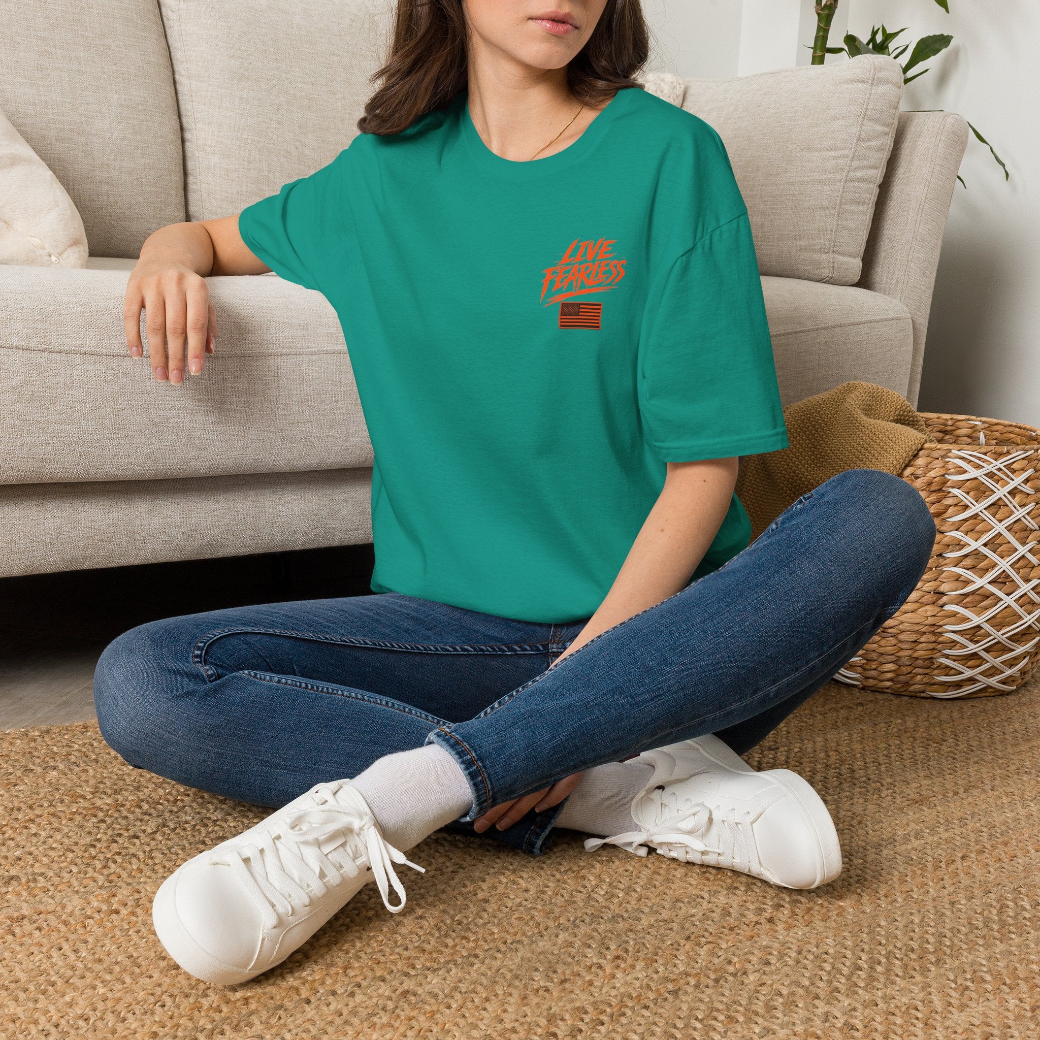 Live Fearless – Ancient Warrior Skull T-Shirt