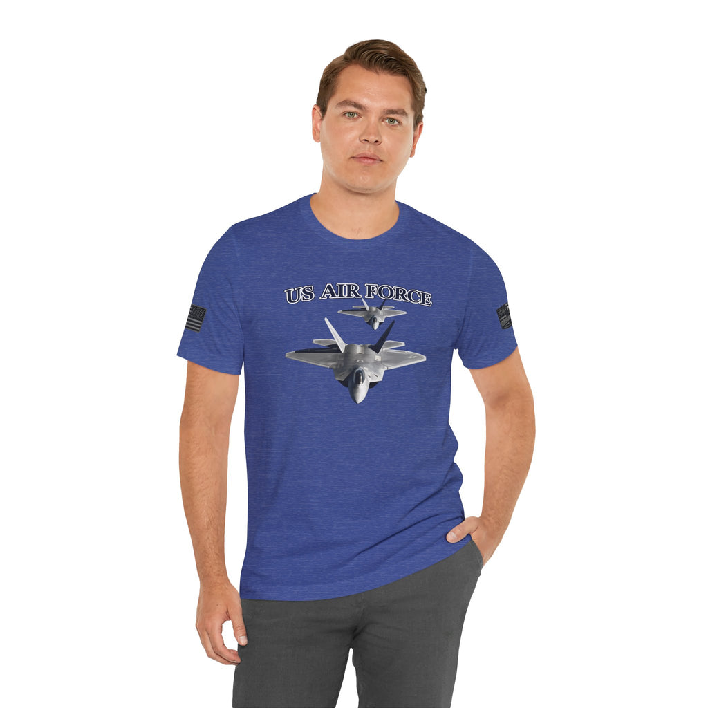 F-22 Raptor USAF Stealth Fighter Jet Graphic Tee – Premium Air Force Pride T-Shirt for Veterans & Active Duty