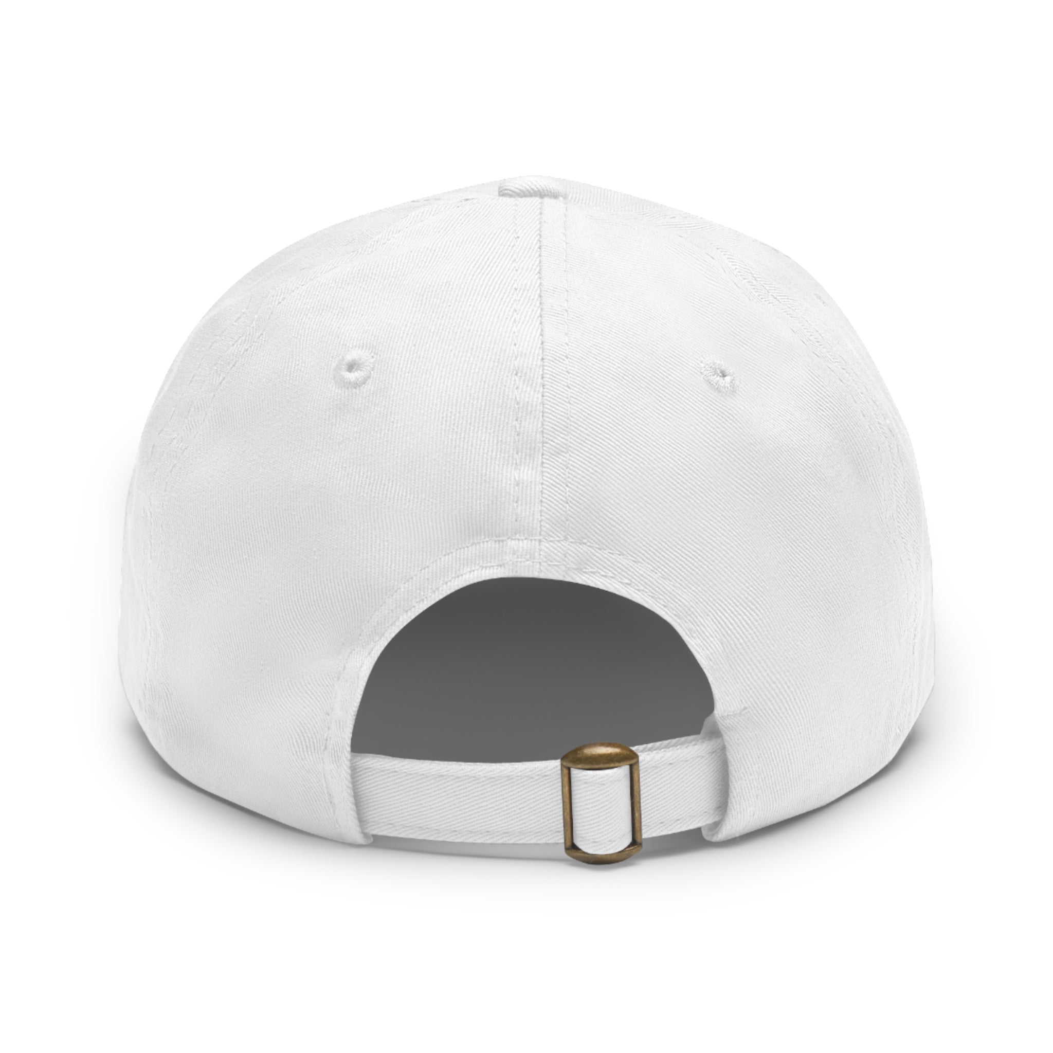Embroidered Round Leather Patch Dad Hat – Ironsight Syndicate Logo