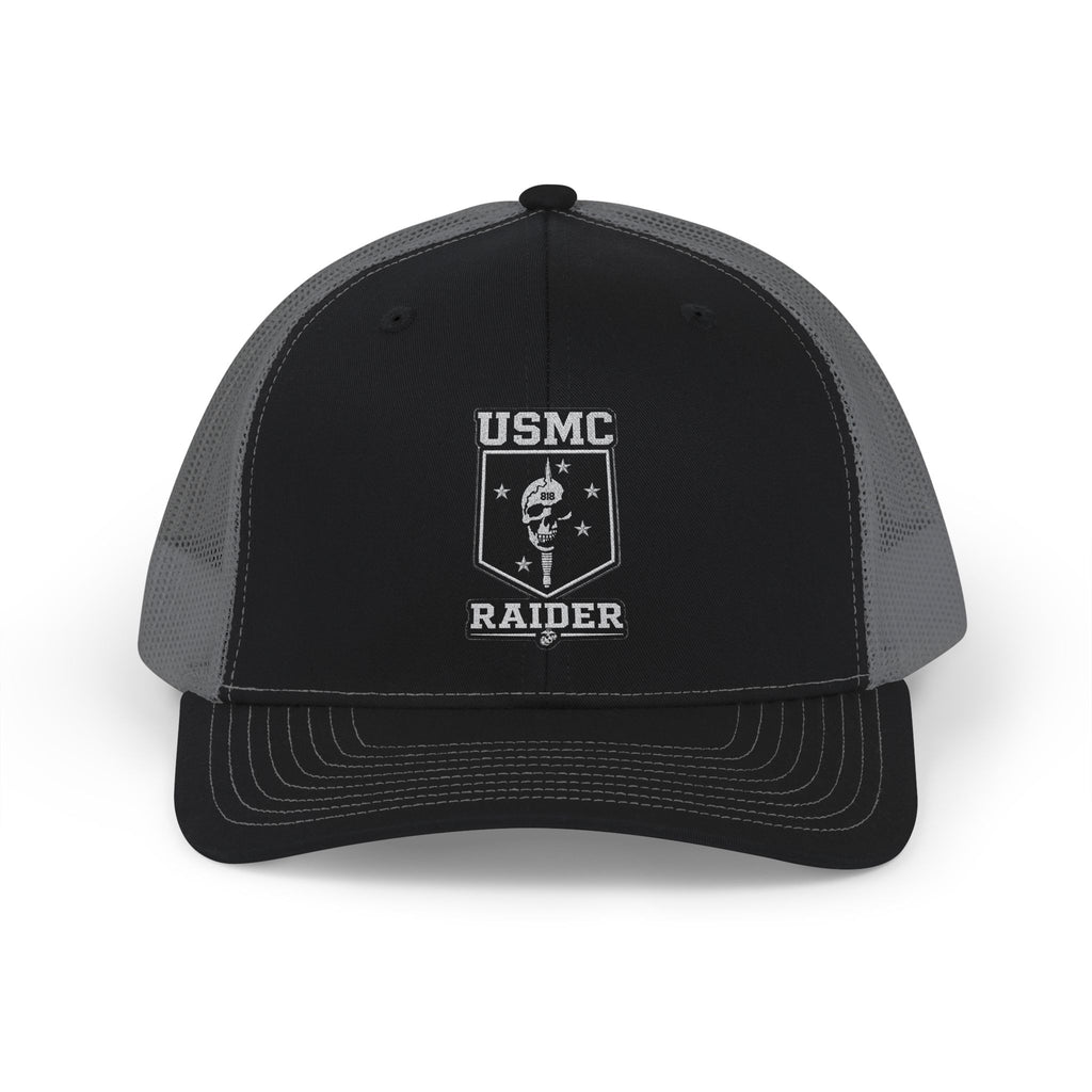 USMC Raider Trucker Cap - Vintage Military Snapback Hat