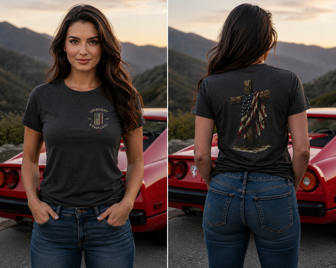 Cross & Country – Patriotic Faith T-Shirt