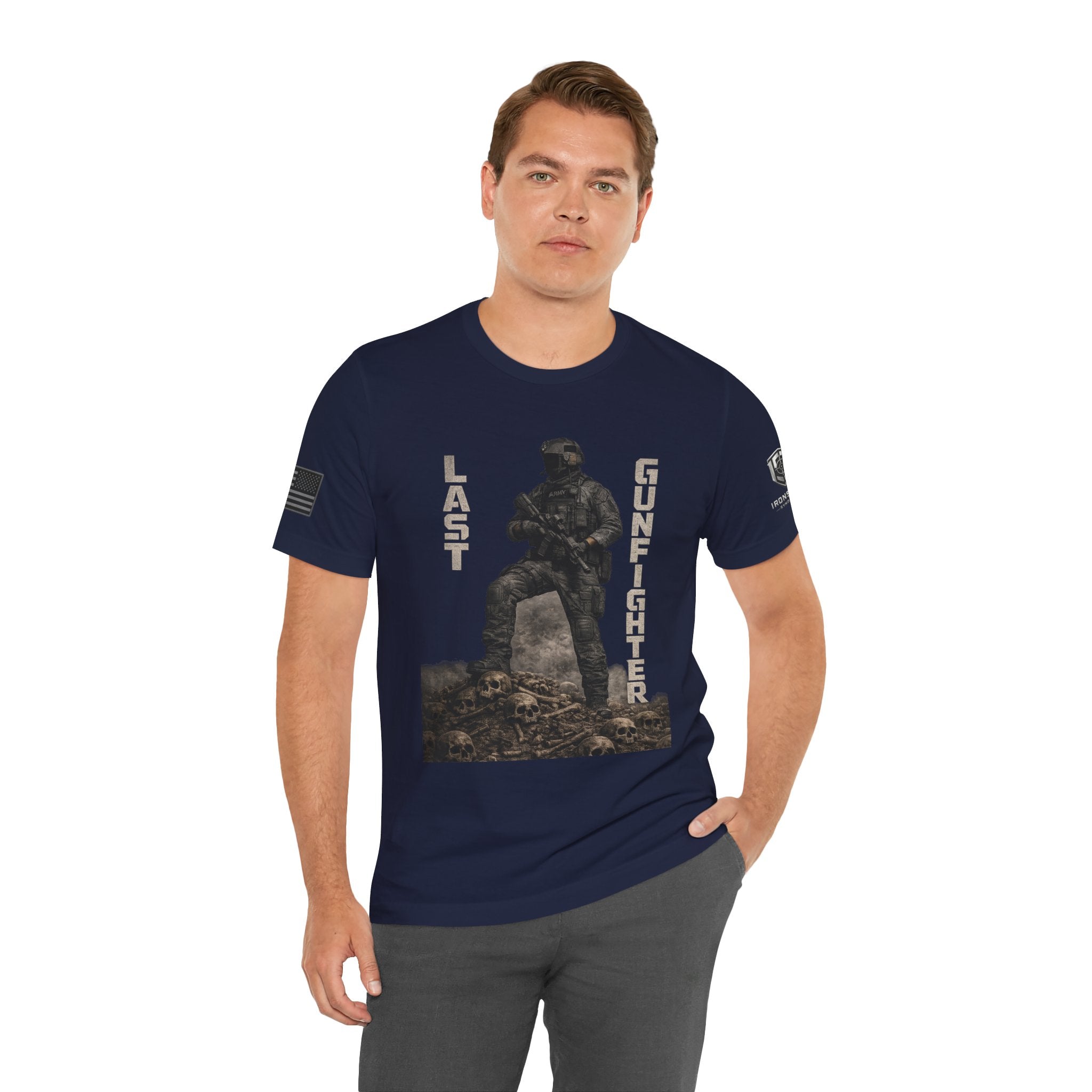 Last Gunfighter Infantry Inspired Patriotic T-Shirt | Ironsight Syndicate
