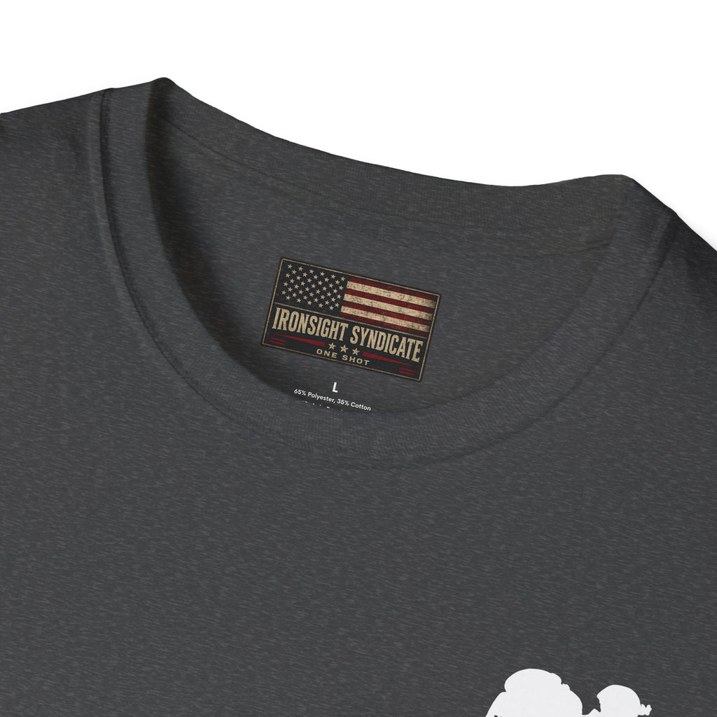 VA Knee Injury Is Denied T-Shirt (White Graphic) | Ironsight Syndicate