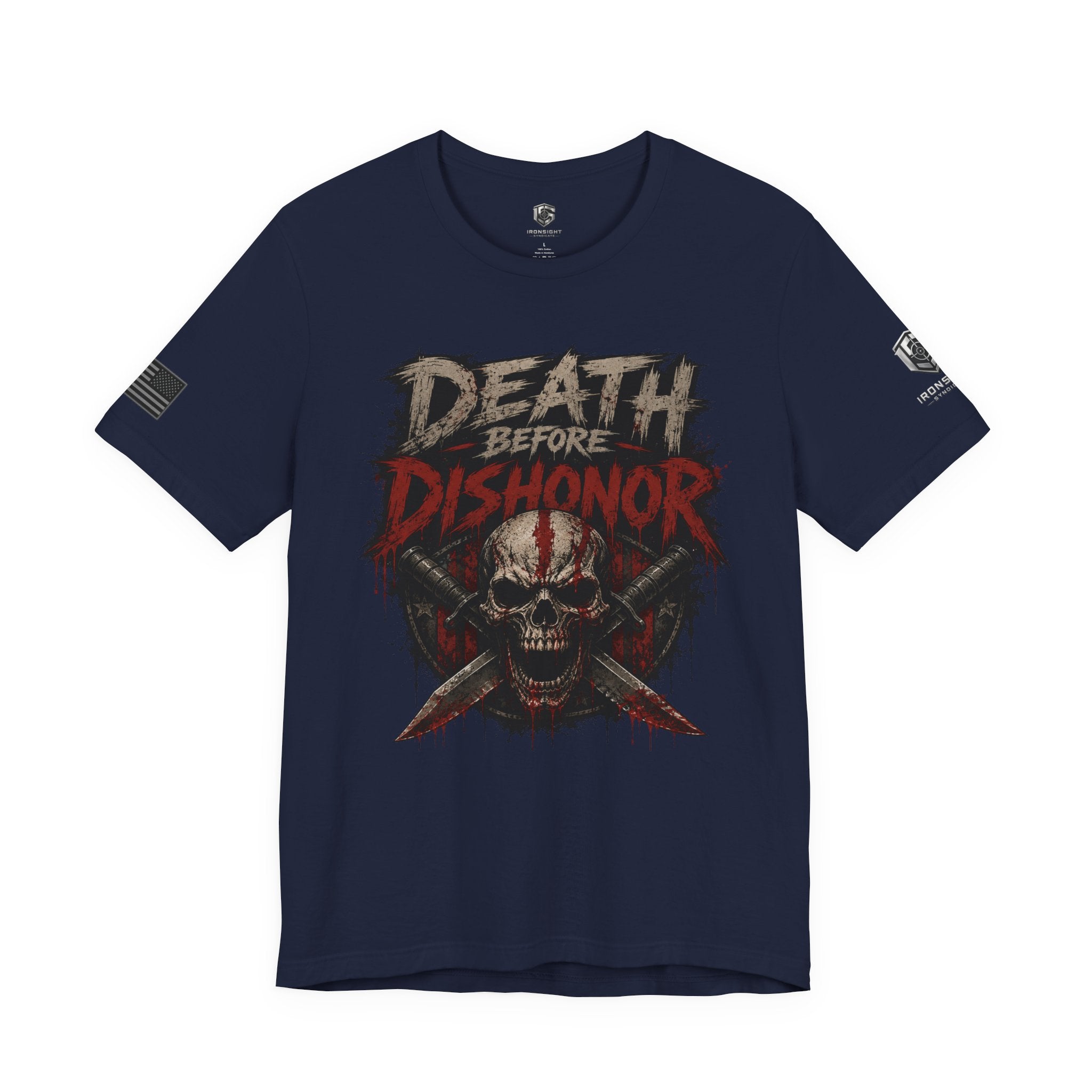 Death Before Dishonor T-Shirt - Navy | Ironsight Syndicate
