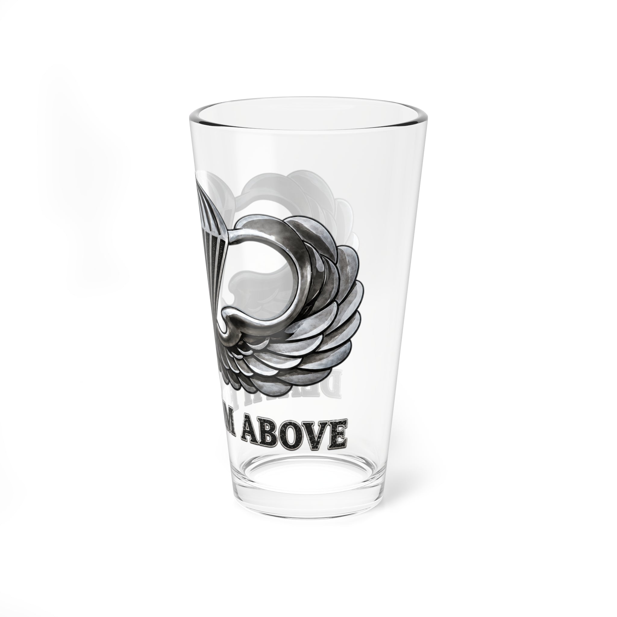 Paratrooper Wings -Airborne- Death From Above -16oz Beer Pint