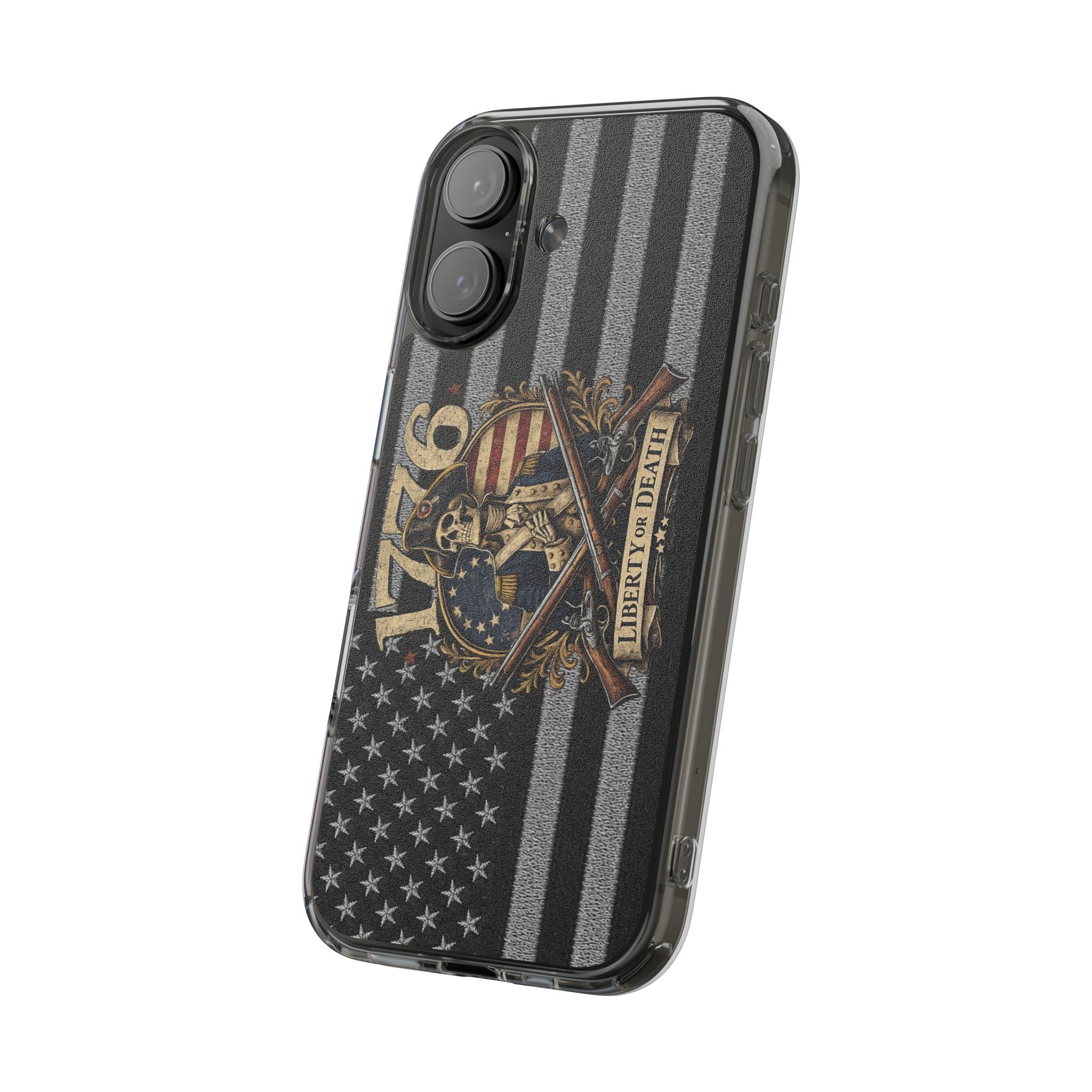 1776 commemorative Clear Impact-Resistant Phone Case