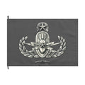 Navy EOD Master Tech Emblem Double-Sided Flag — Tactical Badge Banner  Adult (13 and up) unisex