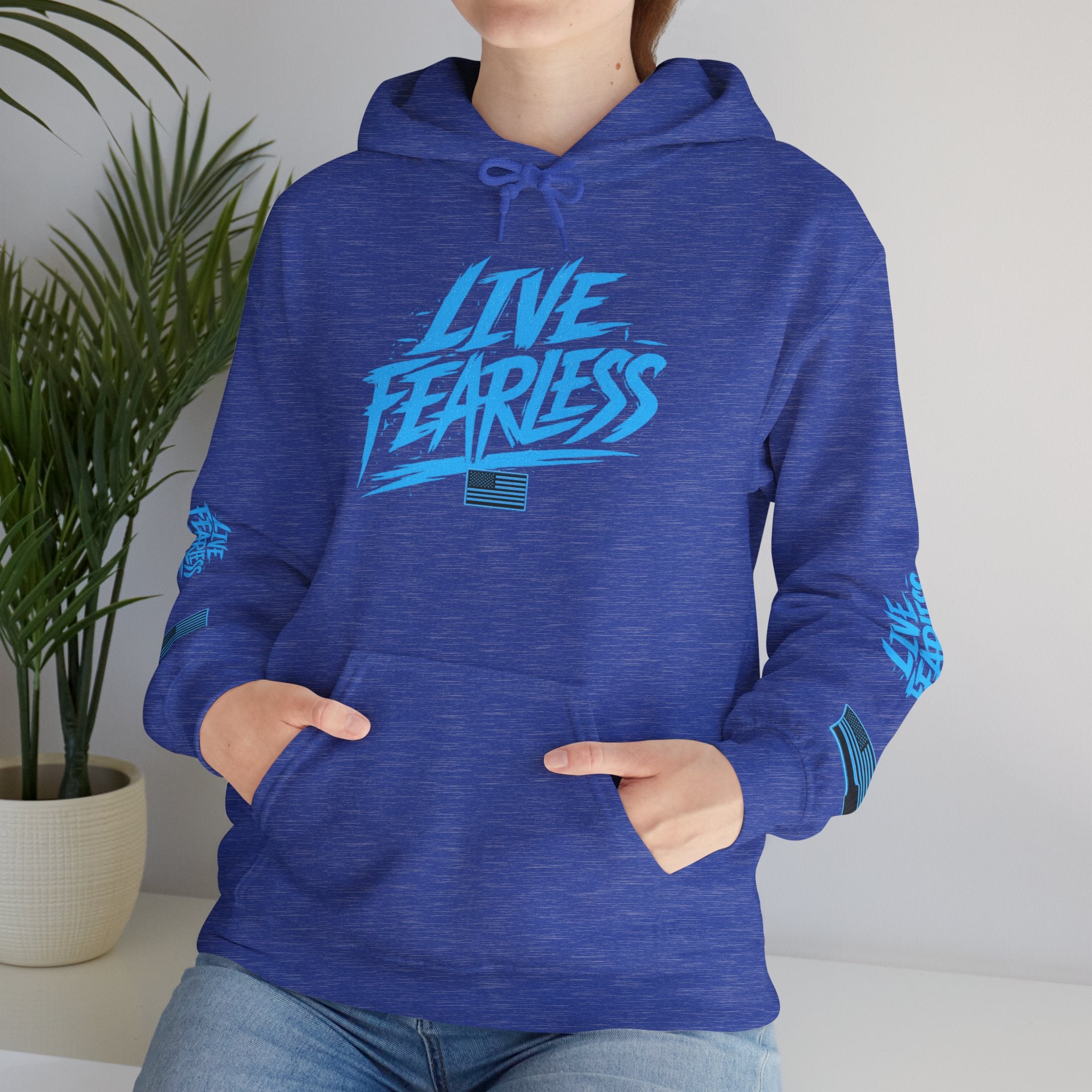 Live Fearless Hoodie | Premium Heavy Weight-Military-Inspired Patriotic Hoodie | Ironsight Syndicate