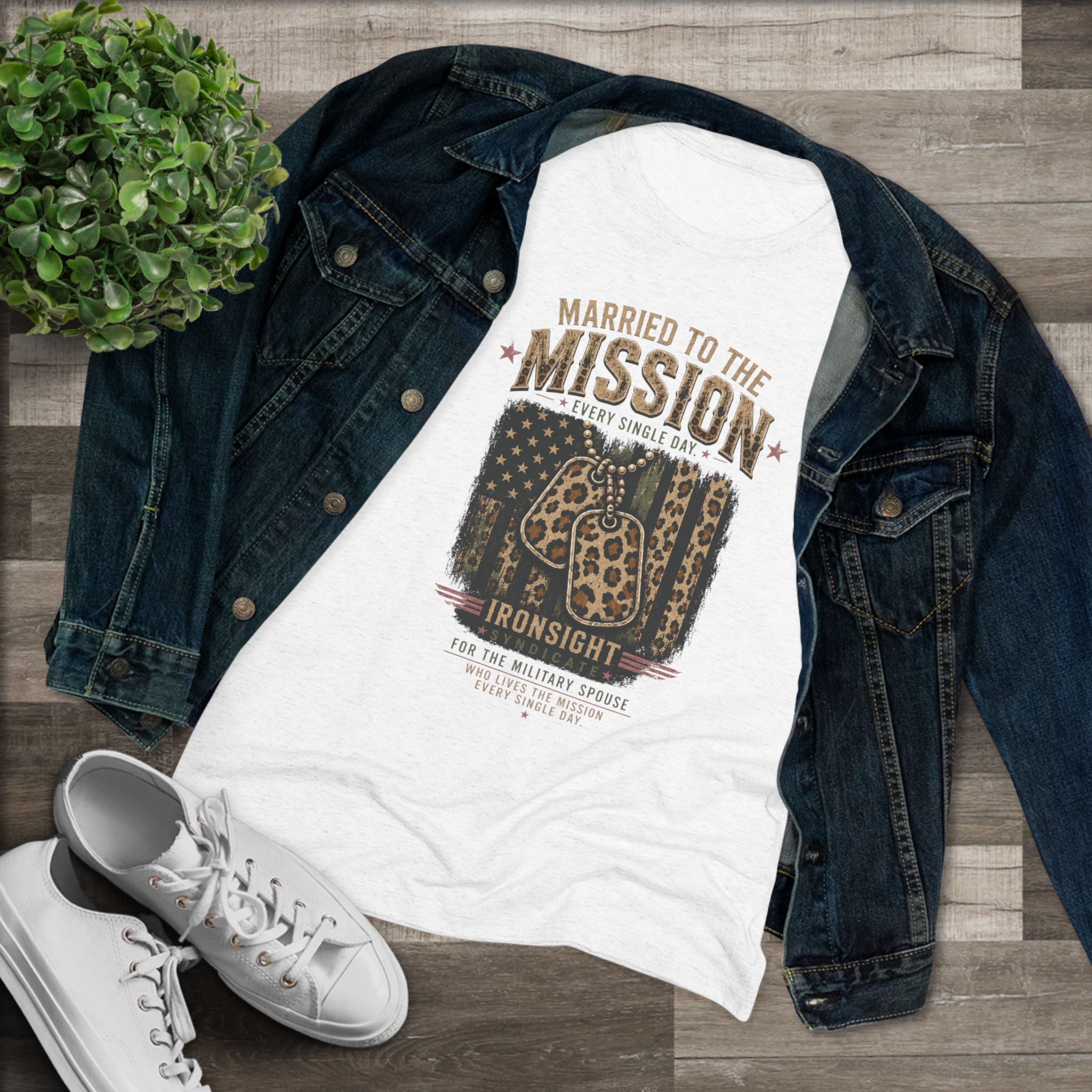 Married to the Mission Tee — Women's Military Spouse Graphic Shirt