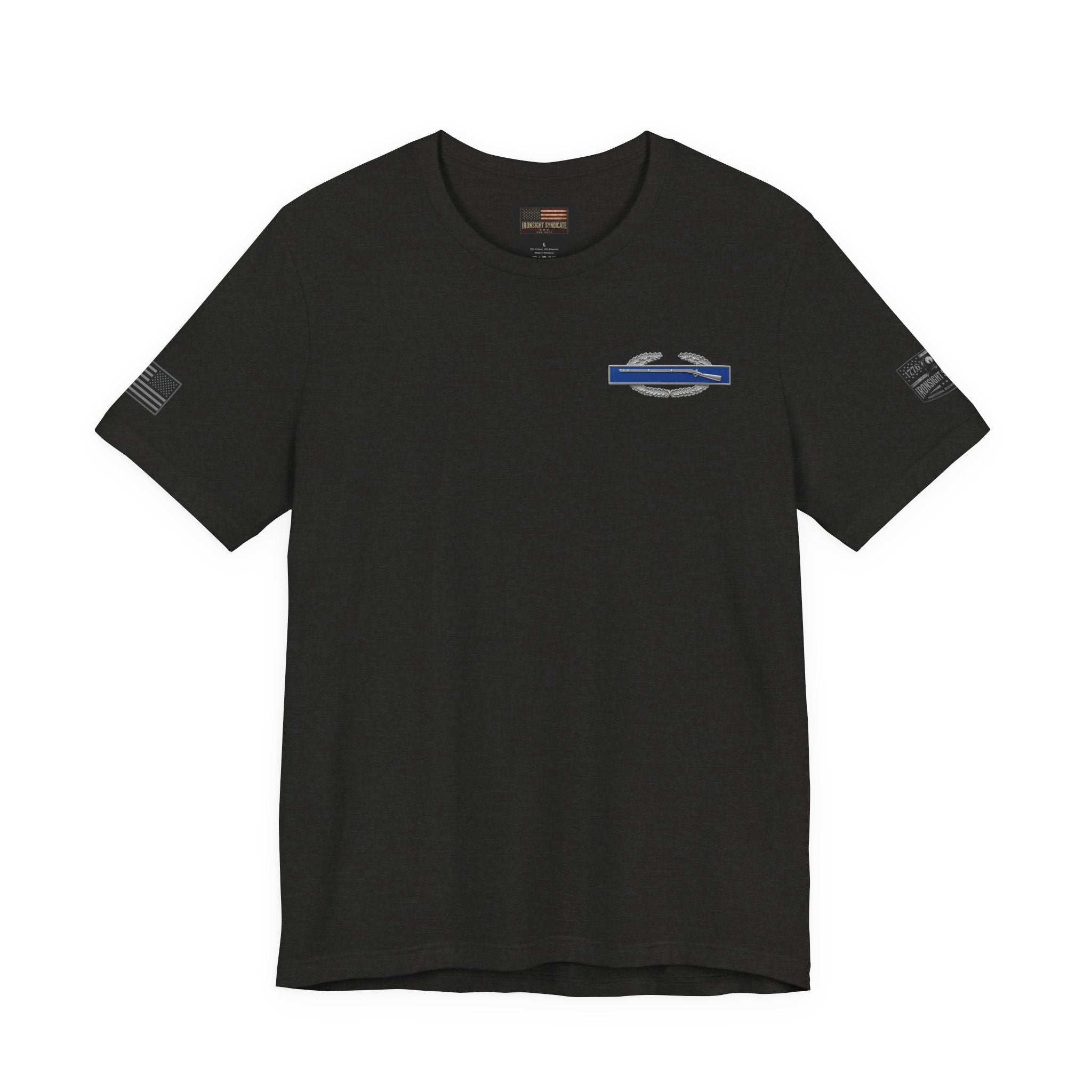 Infantry. Just BetterT - Combat Infantryman Badge (CIB) Veteran T-Shirt - S / Black Heather | Ironsight Syndicate