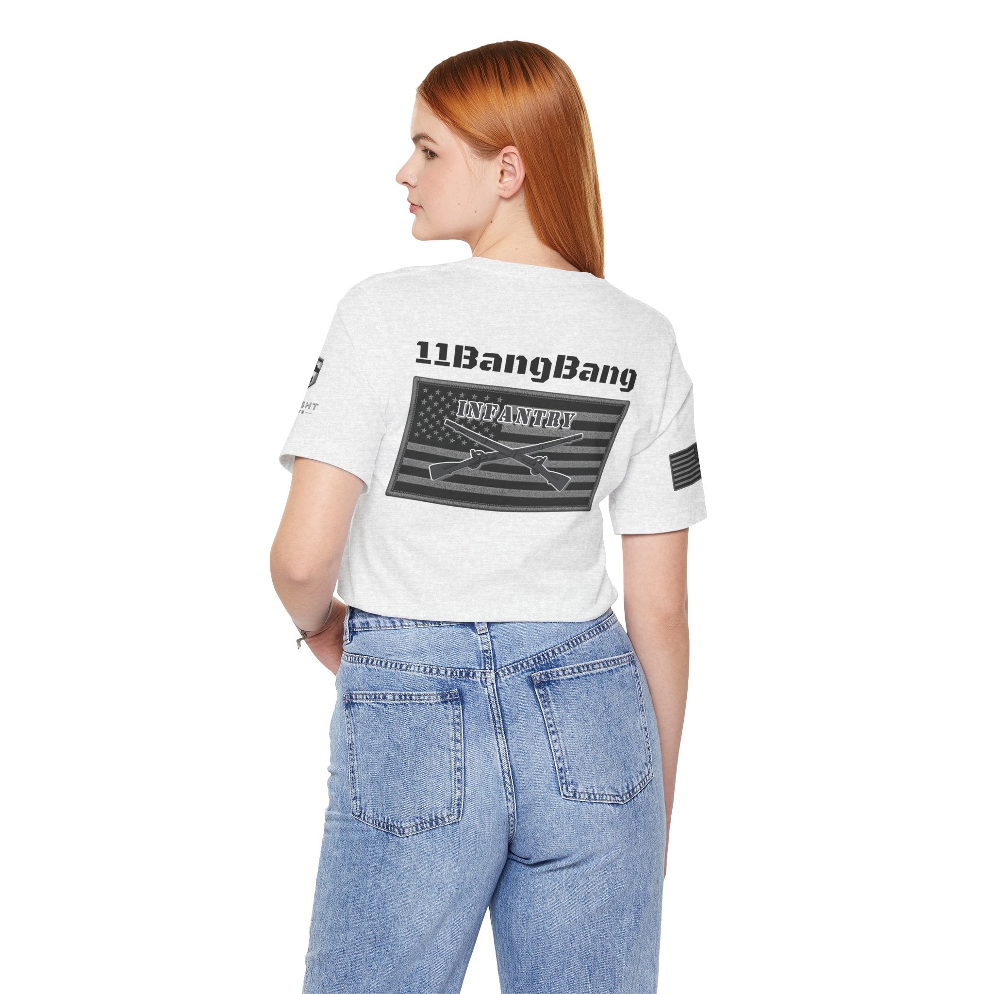 11BangBang Infantry Inspired Patriotic T-Shirt