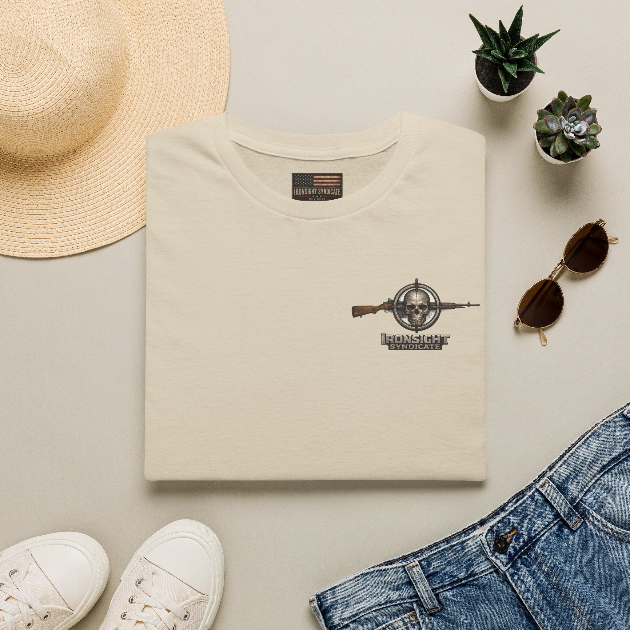 VA Knee injury claim is not service connected T-Shirt - Sand | Ironsight Syndicate