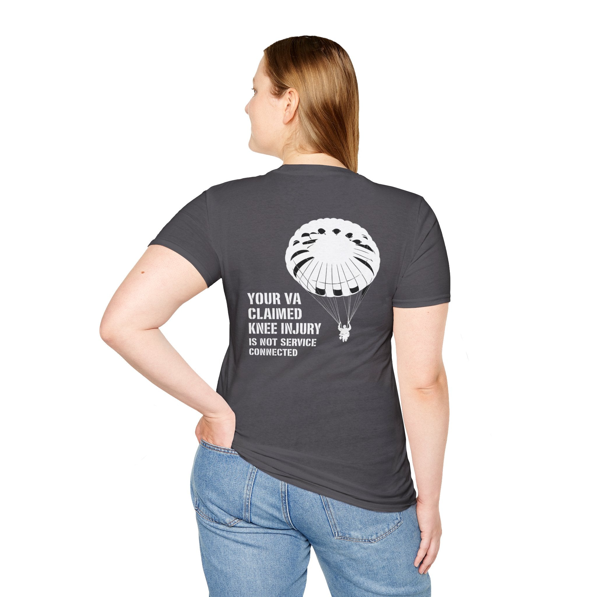 VA Knee Injury is not Service Connected T-Shirt | Ironsight Syndicate