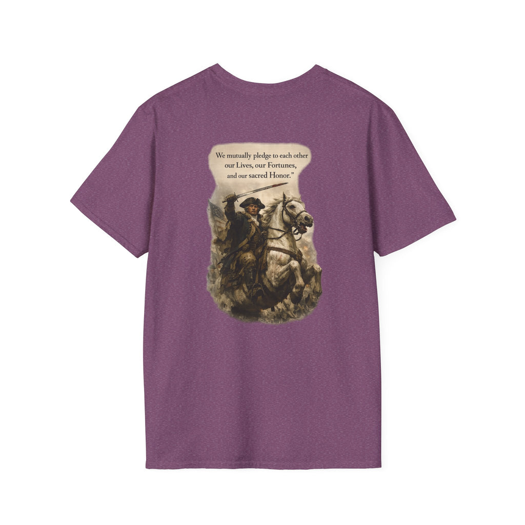 July 4th George Washington T-Shirt | Patriotic Military Graphic Tee for Veterans & Patriots, Adult (13 and up), unisex