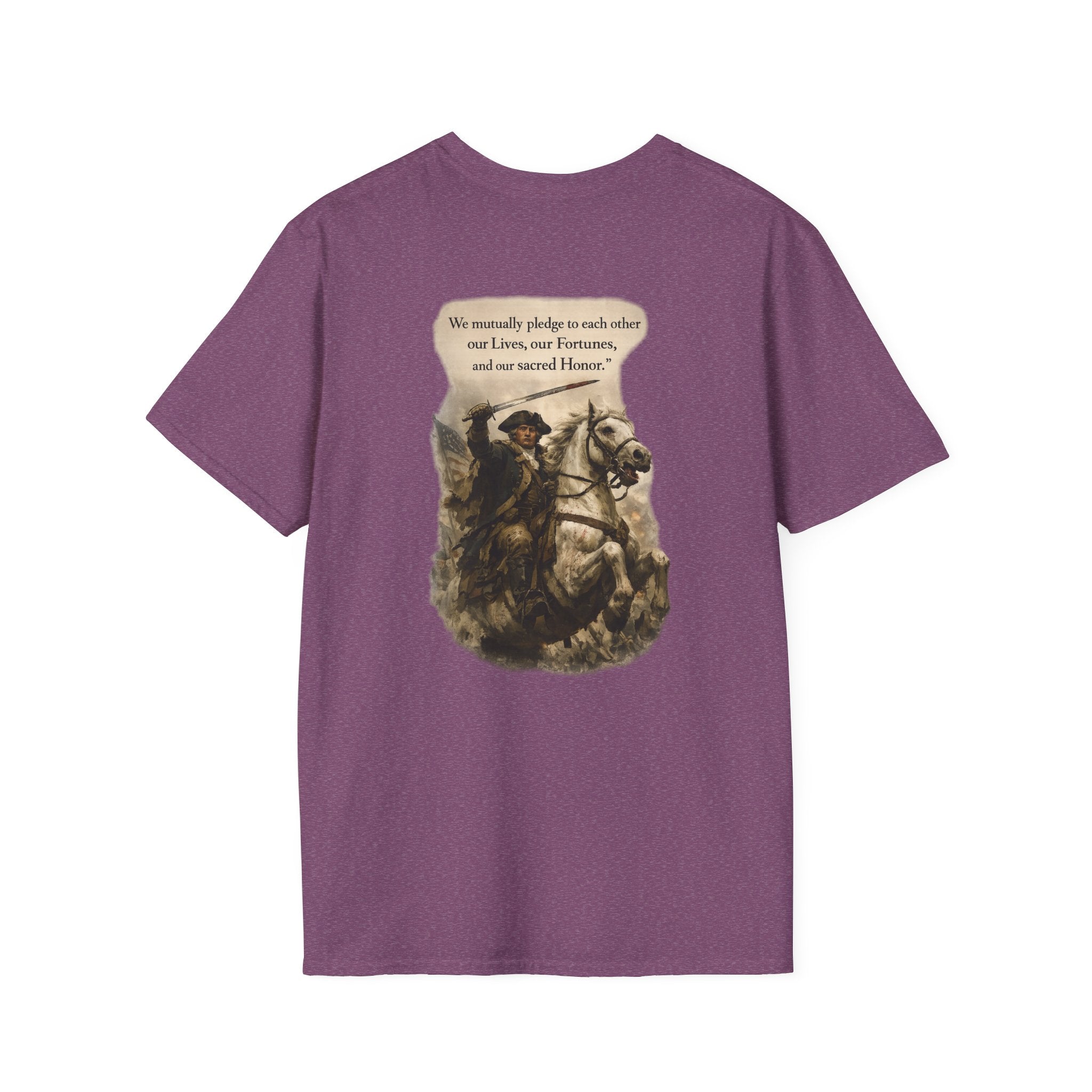 July 4th George Washington T-Shirt | Patriotic Military Graphic Tee for Veterans & Patriots, Adult (13 and up), unisex