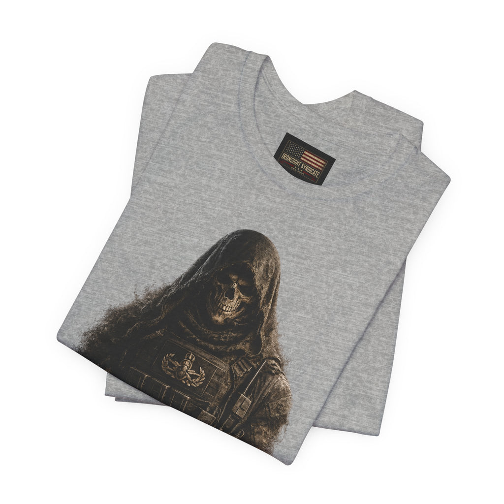 Master EOD Tech Reaper T-Shirt | Patriotic Tee for Veterans, Adult (13 and up), unisex
