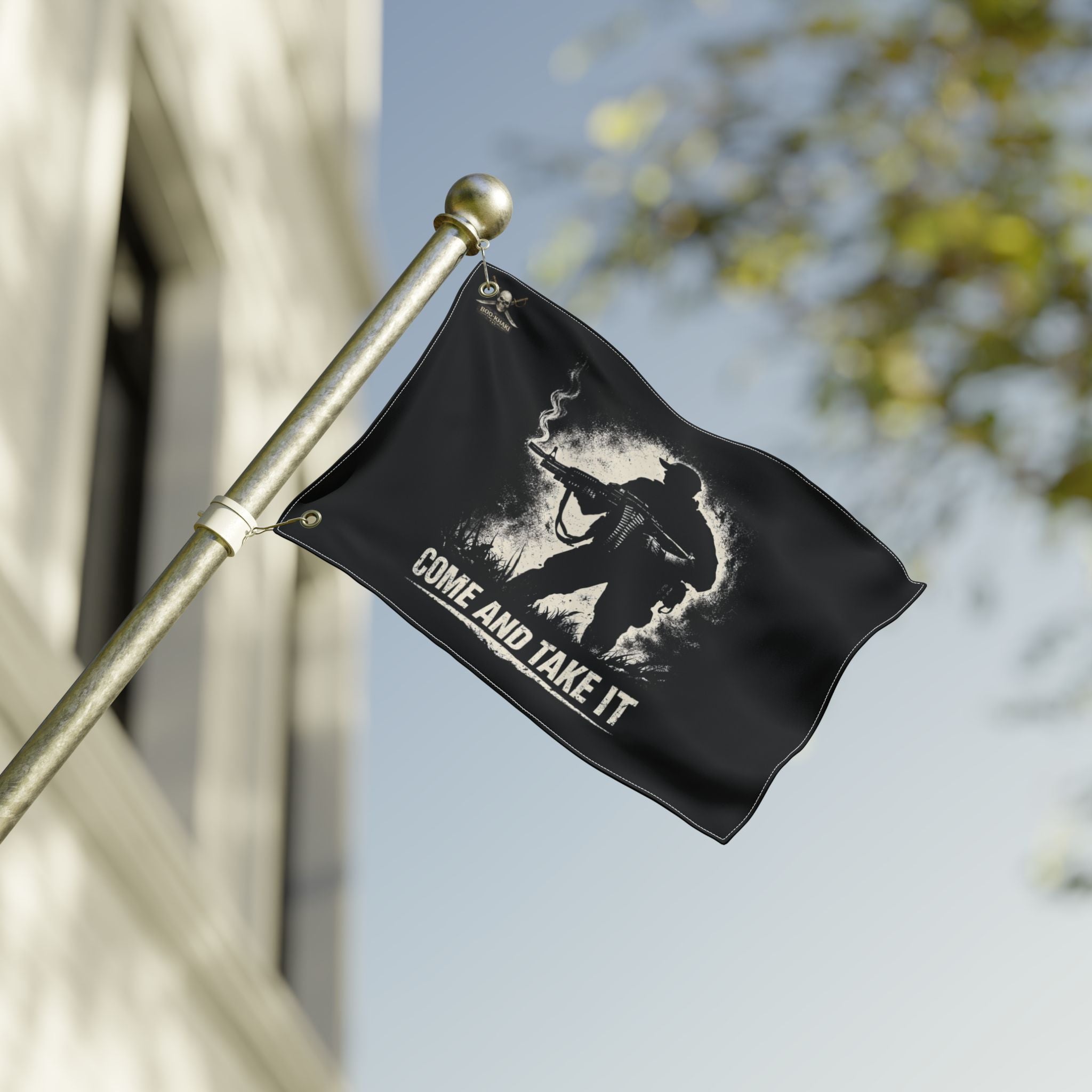 Come and Take It Flag — Double-Sided Military Soldier Banner