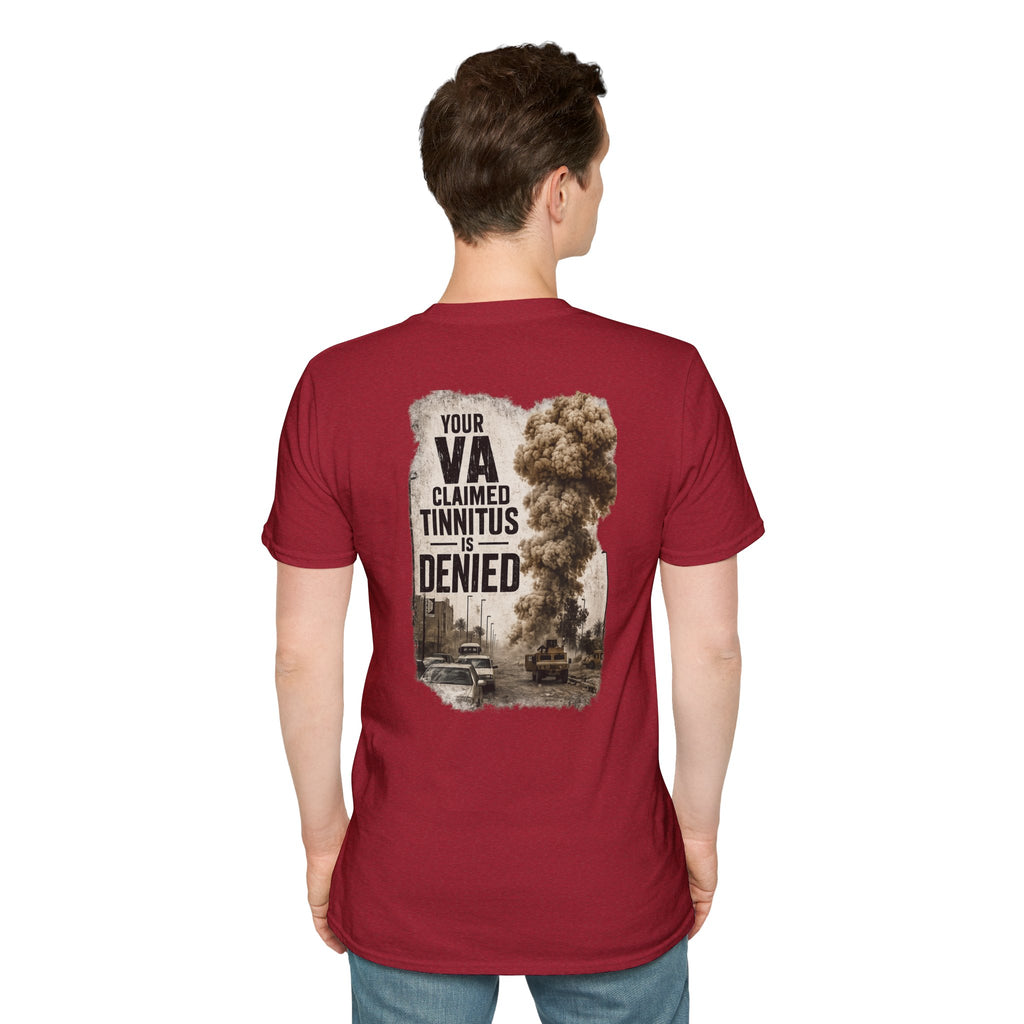 VA Tinnitus Claim Is Denied T-Shirt | Ironsight Syndicate