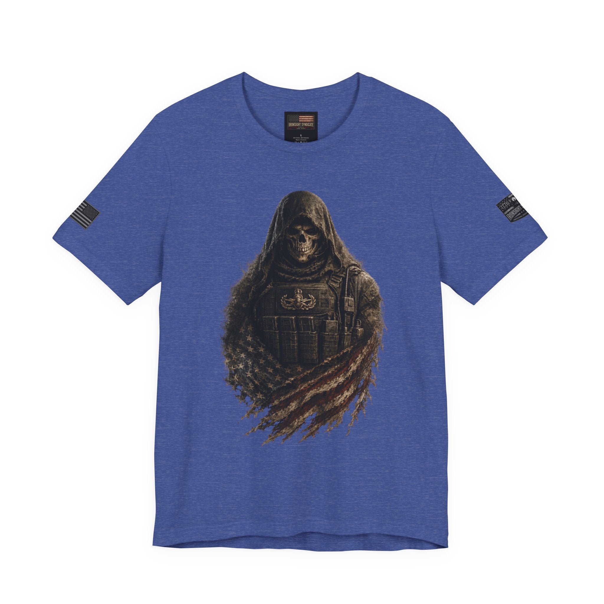 Master EOD Tech Reaper T-Shirt | Patriotic Tee for Veterans, Adult (13 and up), unisex