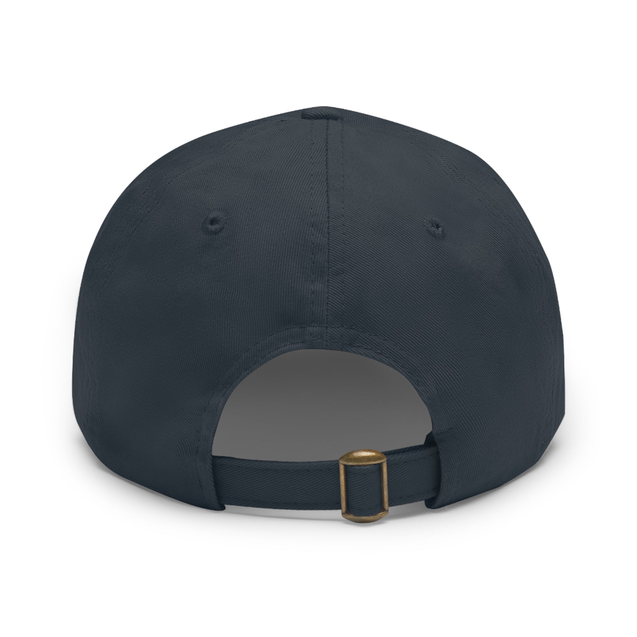 Embroidered Round Leather Patch Dad Hat – Ironsight Syndicate Logo