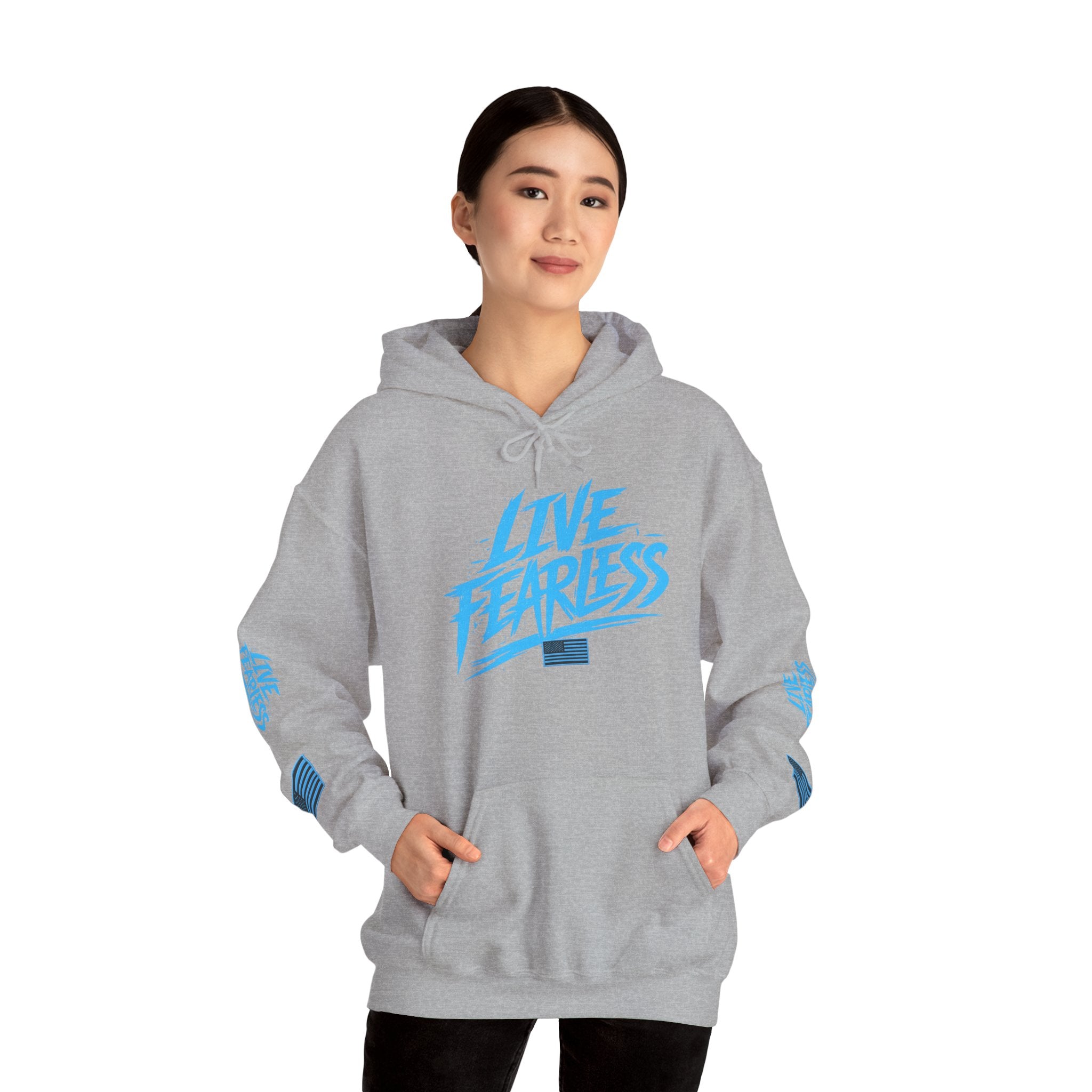 Live Fearless Hoodie | Premium Heavy Weight-Military-Inspired Patriotic Hoodie | Ironsight Syndicate