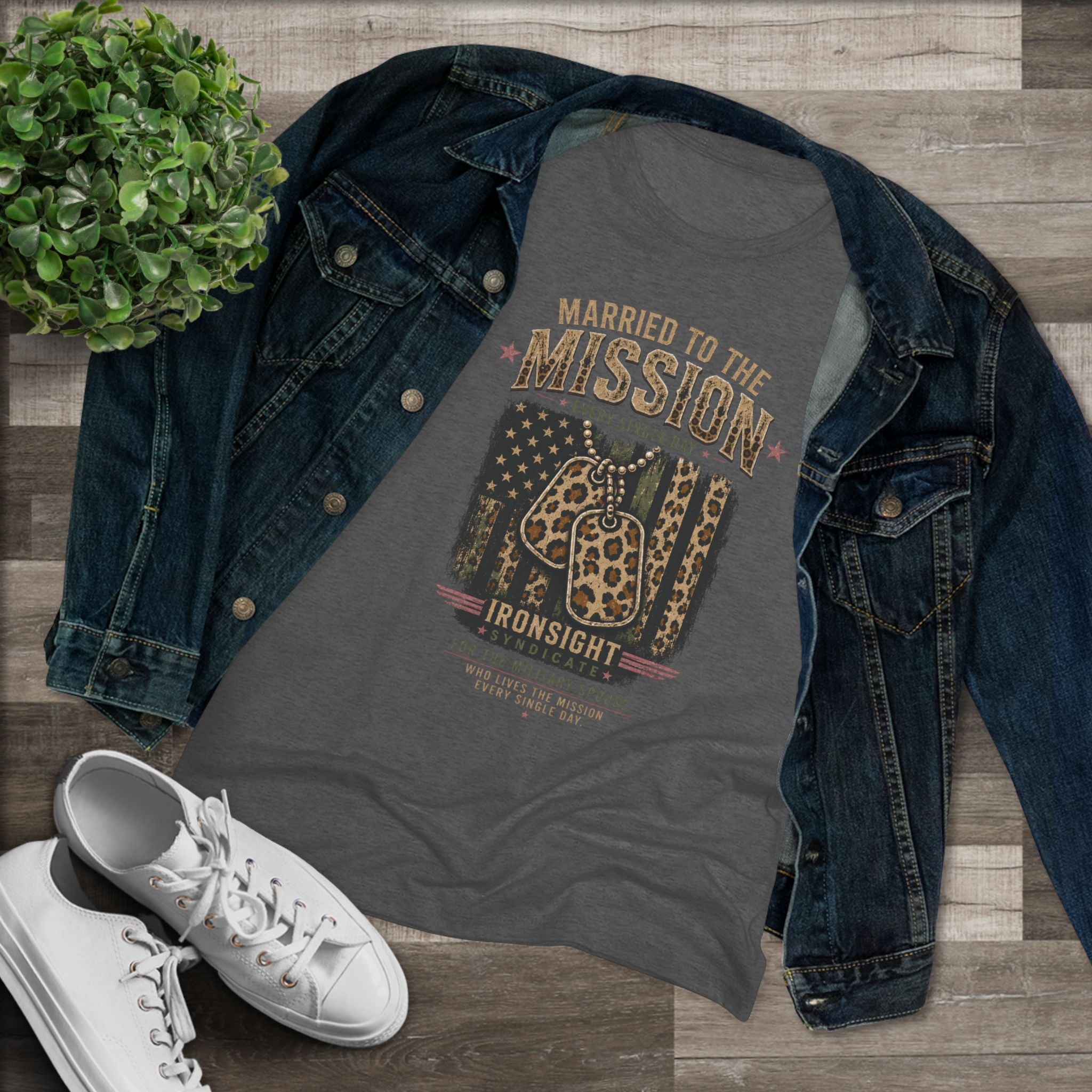 Married to the Mission Tee — Women's Military Spouse Graphic Shirt
