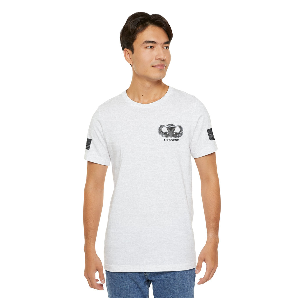Airborne, Death From Above T - US Army Airborne Wings Veteran T-Shirt | Ironsight Syndicate