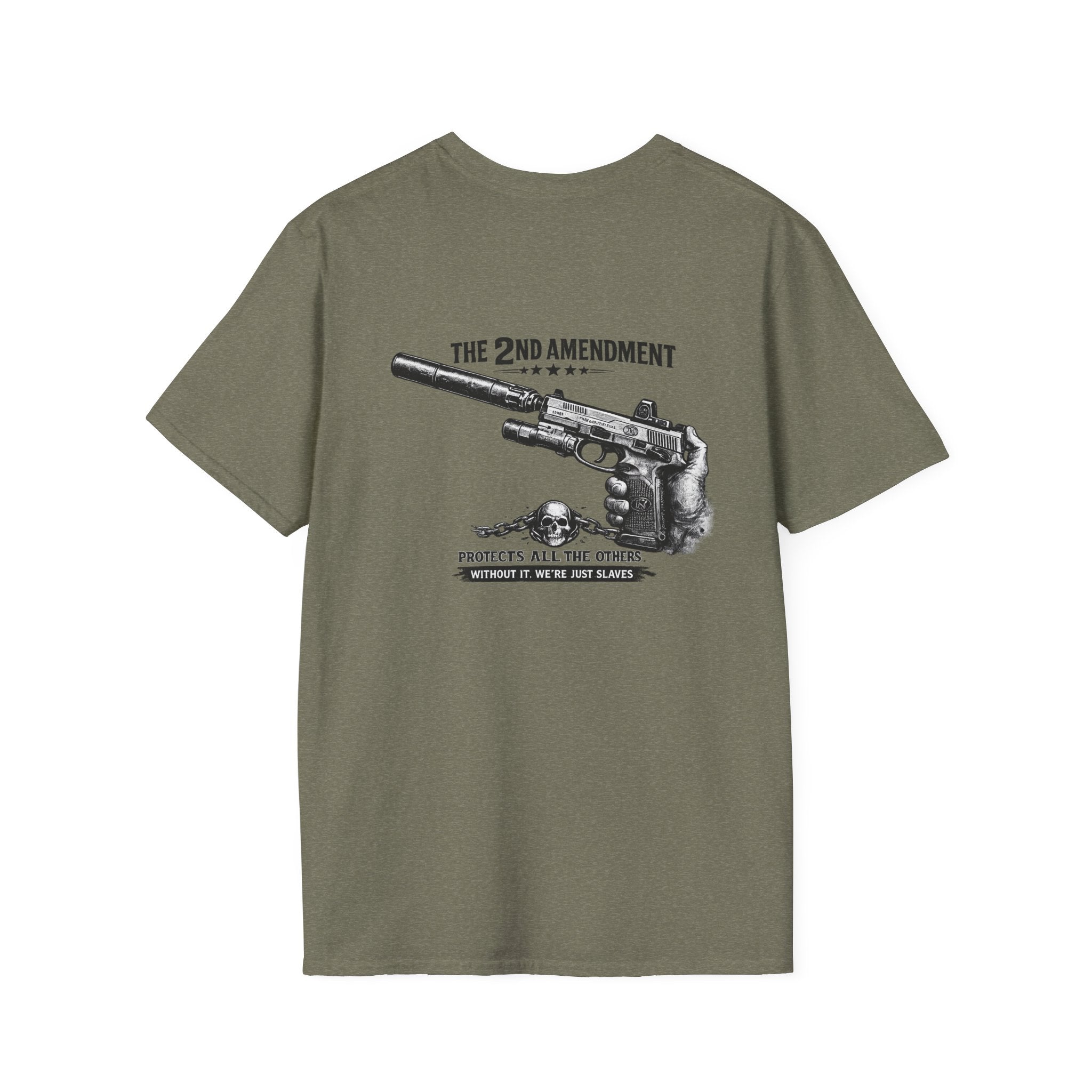 2nd Amendment T-Shirt | Patriotic Military Graphic Tee for Veterans & Patriots, Adult (13 and up), unisex