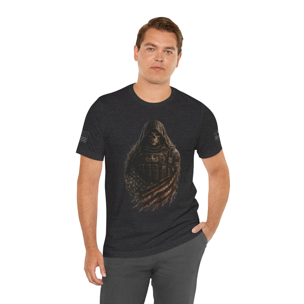 Master EOD Tech Reaper T-Shirt | Patriotic Tee for Veterans, Adult (13 and up), unisex