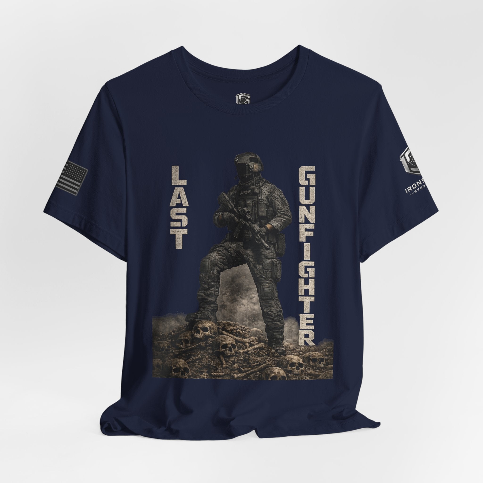 Last Gunfighter Infantry Inspired Patriotic T-Shirt | Ironsight Syndicate