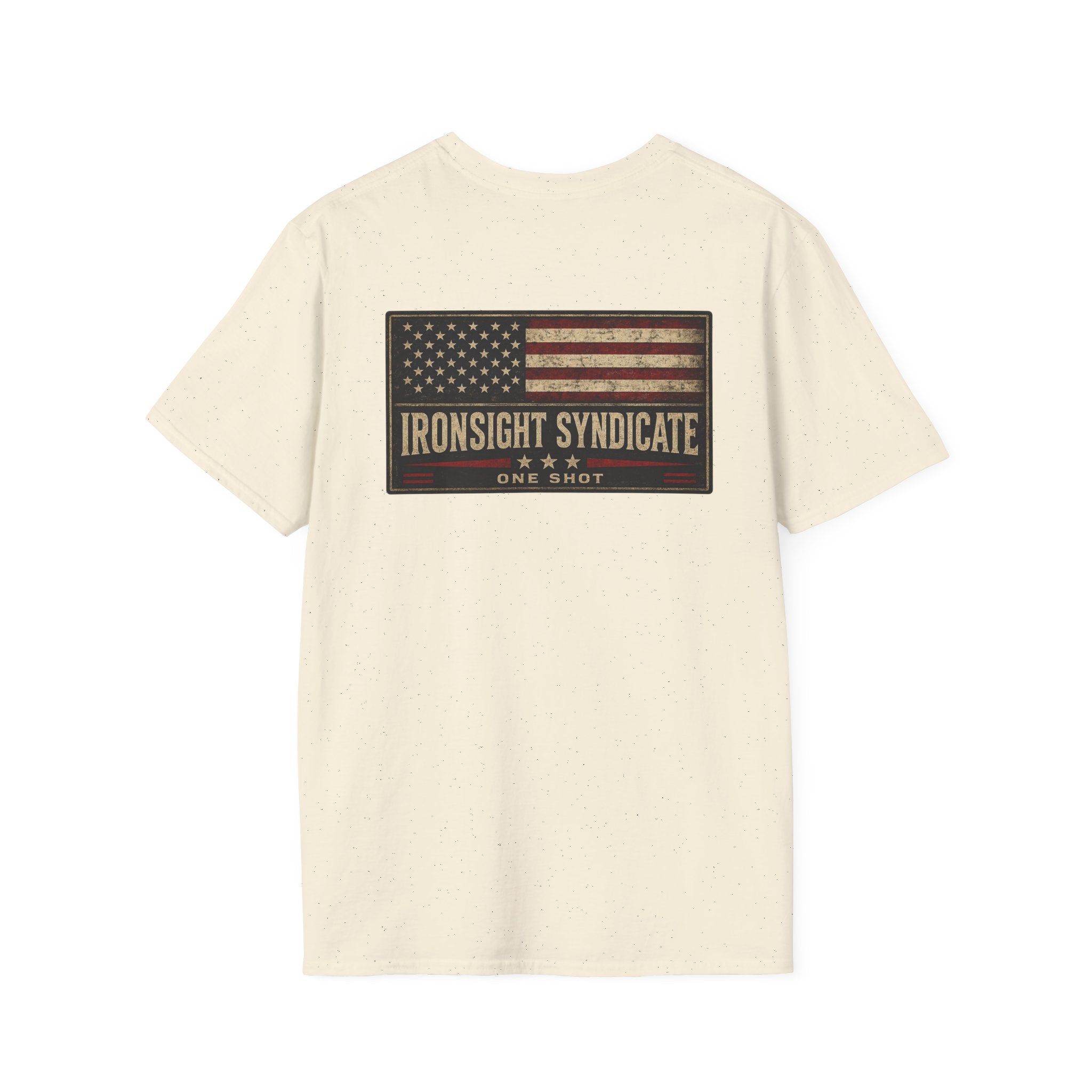 Red White and Blue Ironsight Syndicate T-Shirt, Adult (13 and up), unisex