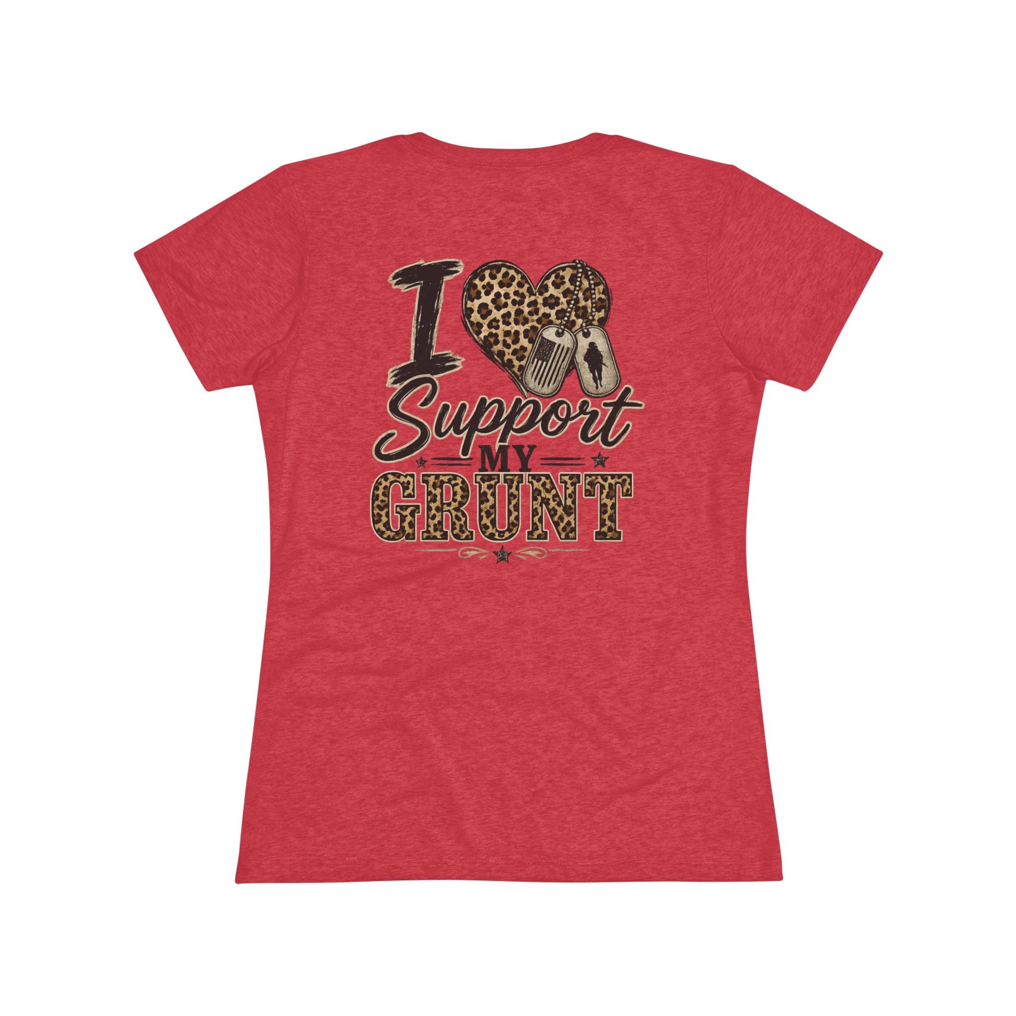I Support My Grunt Tee — Women's Military Spouse Graphic Shirt