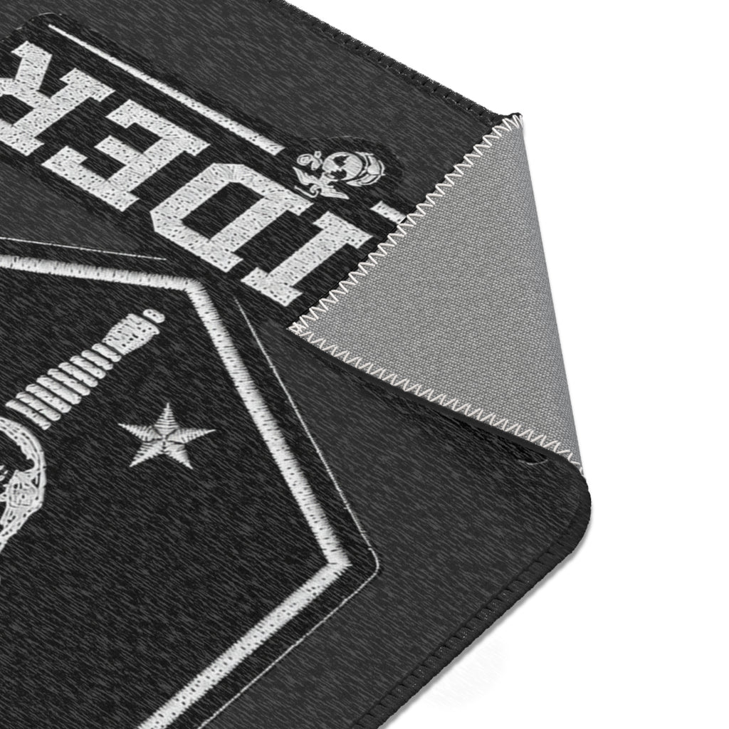USMC Raider Area Rug — Military Honor Floor Mat — Marine Veteran Home Decor — Ironsight Syndicate - 4