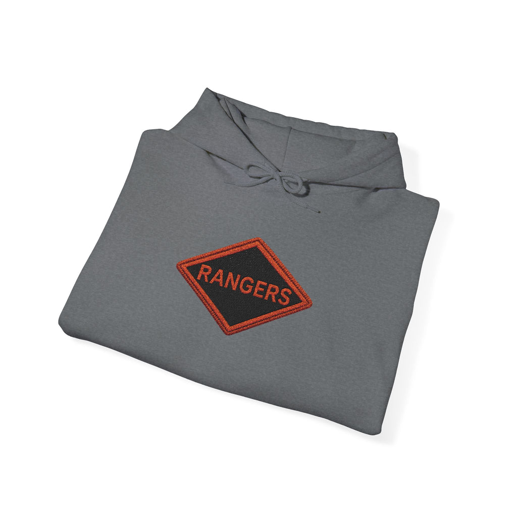 Vintage Army Ranger Embroidered Hooded Sweatshirt