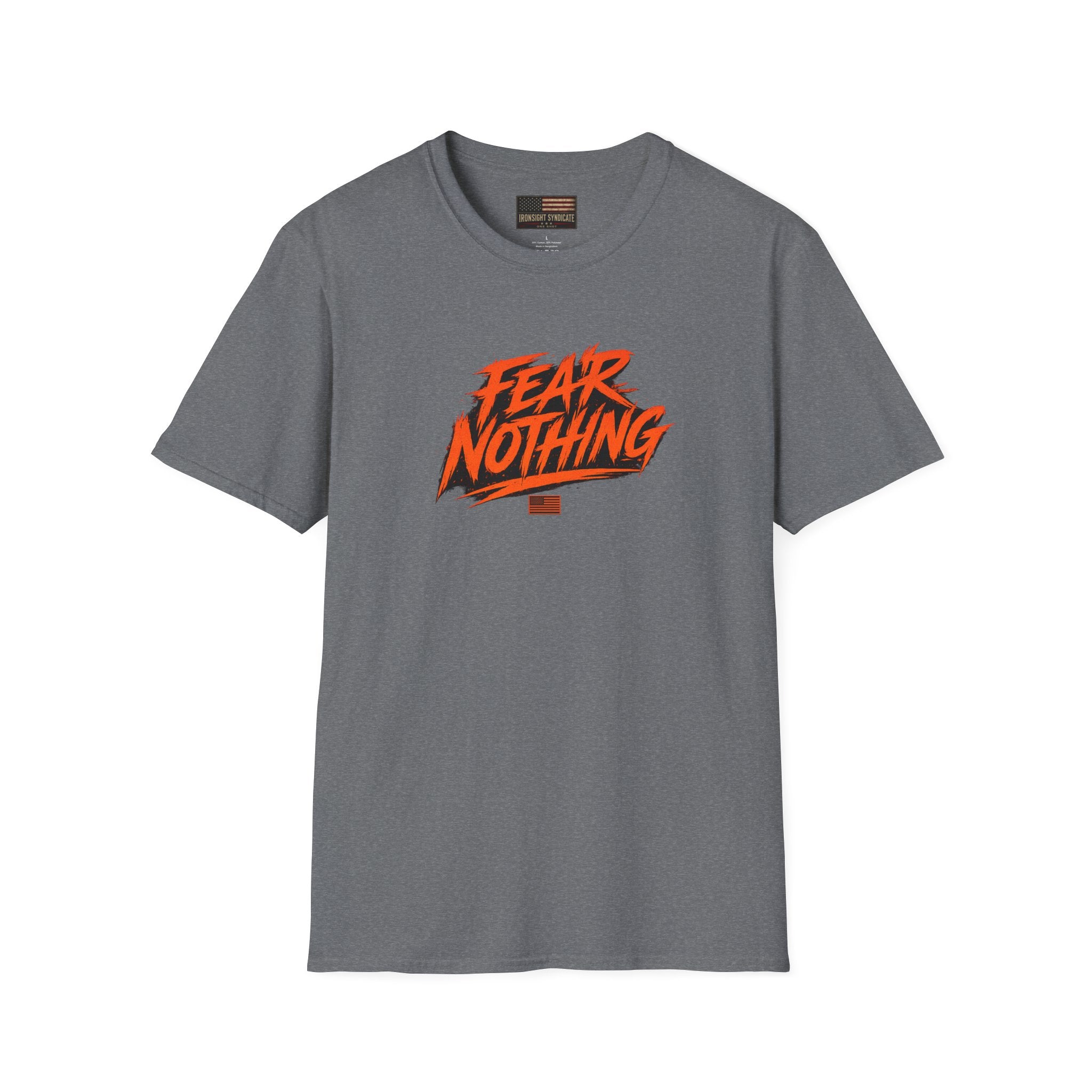 Fear Nothing (Orange) Military-Inspired Graphic T-Shirt - S/M/L/XL/2XL/3XL | Ironsight Syndicate