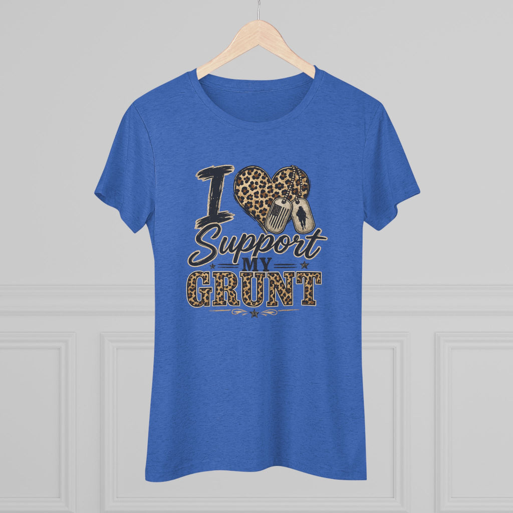 I Support My Grunt Tee — Women's Military Spouse Graphic Shirt