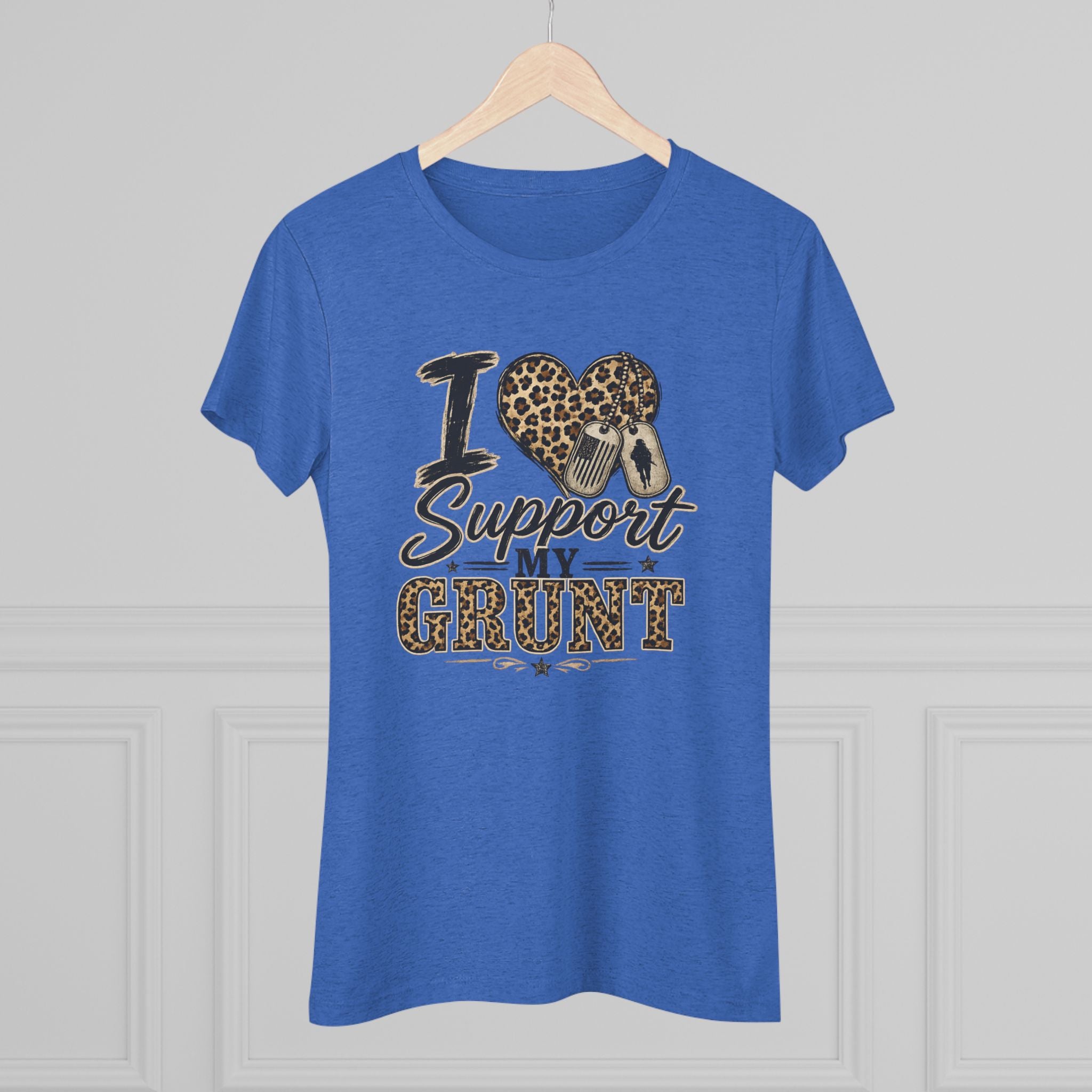 I Support My Grunt Tee — Women's Military Spouse Graphic Shirt