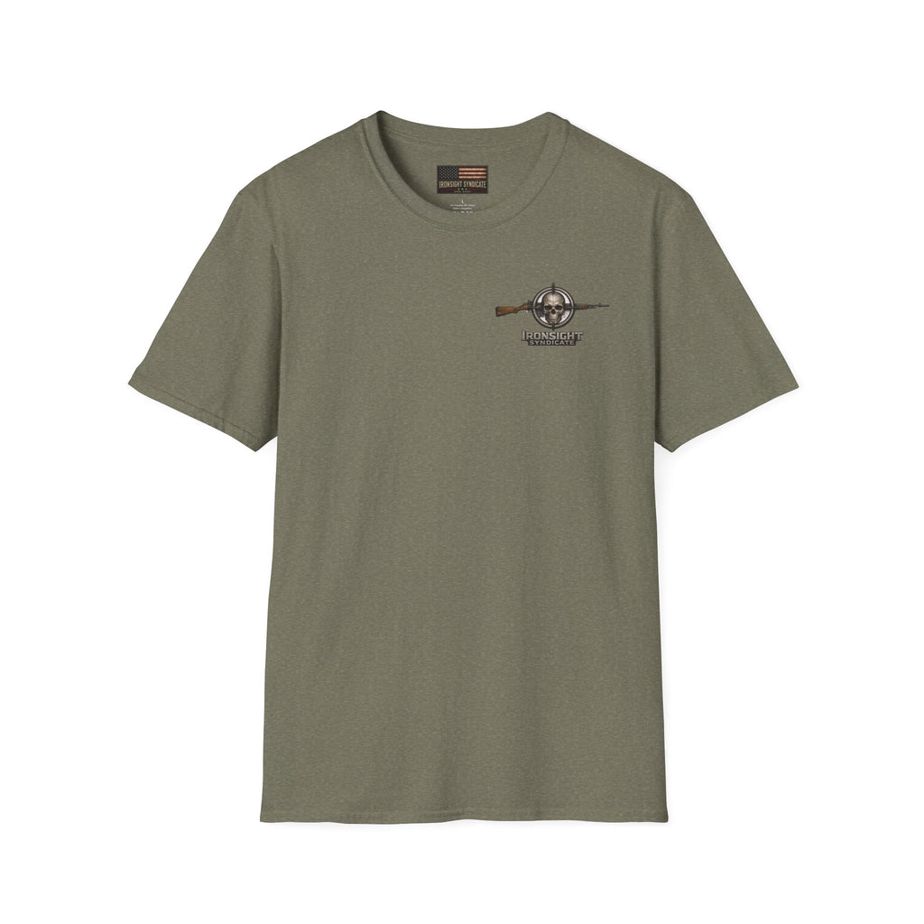 VA Knee injury claim is not service connected T-Shirt - Heather Military Green | Ironsight Syndicate