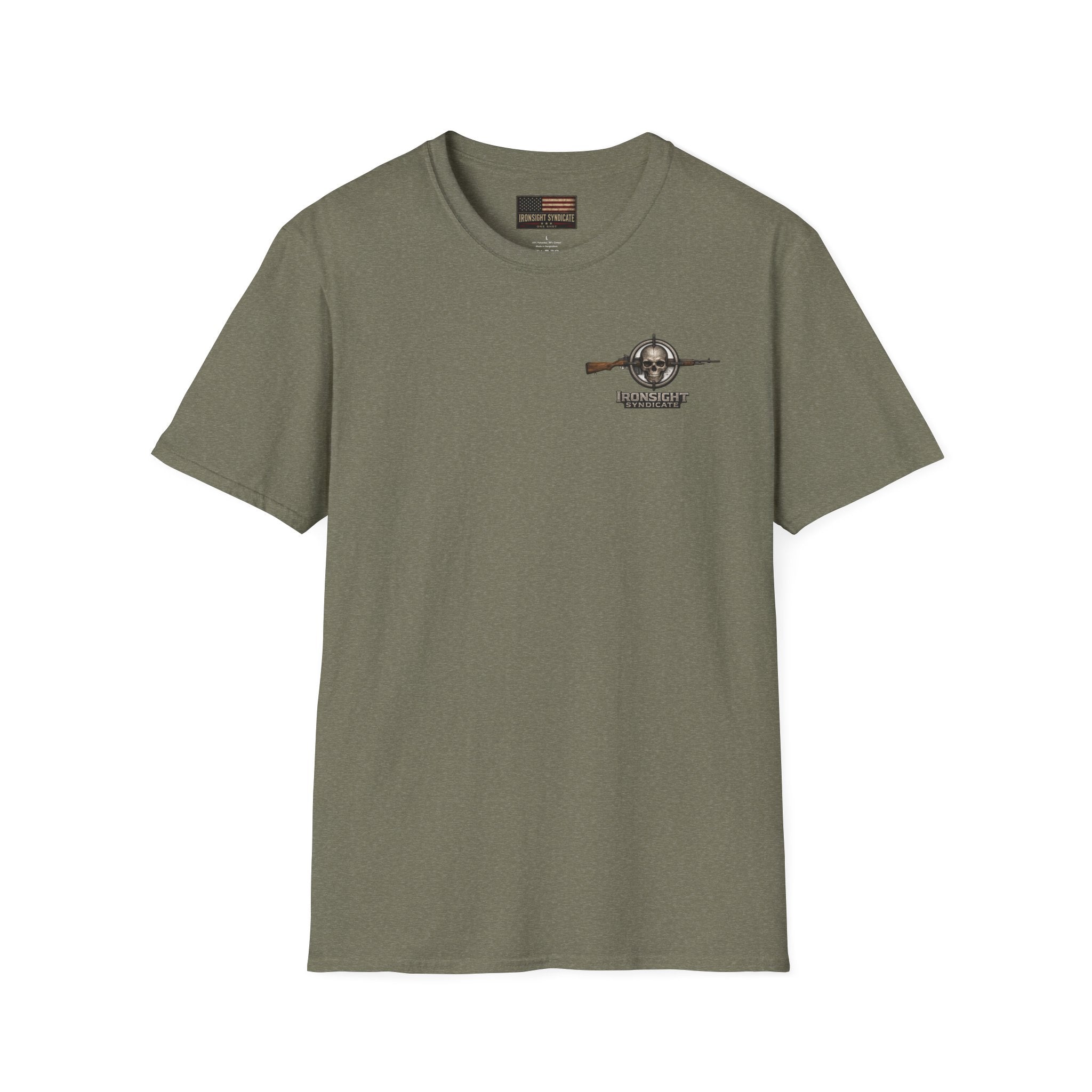 VA Knee injury claim is not service connected T-Shirt - Heather Military Green | Ironsight Syndicate